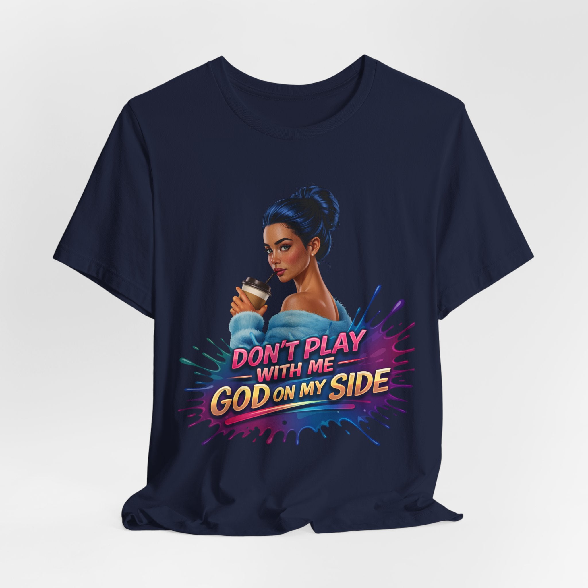 Faith Over Fear Shirt, God On My Side T Shirt, Christian Graphic Tee, Inspirational Faith Apparel