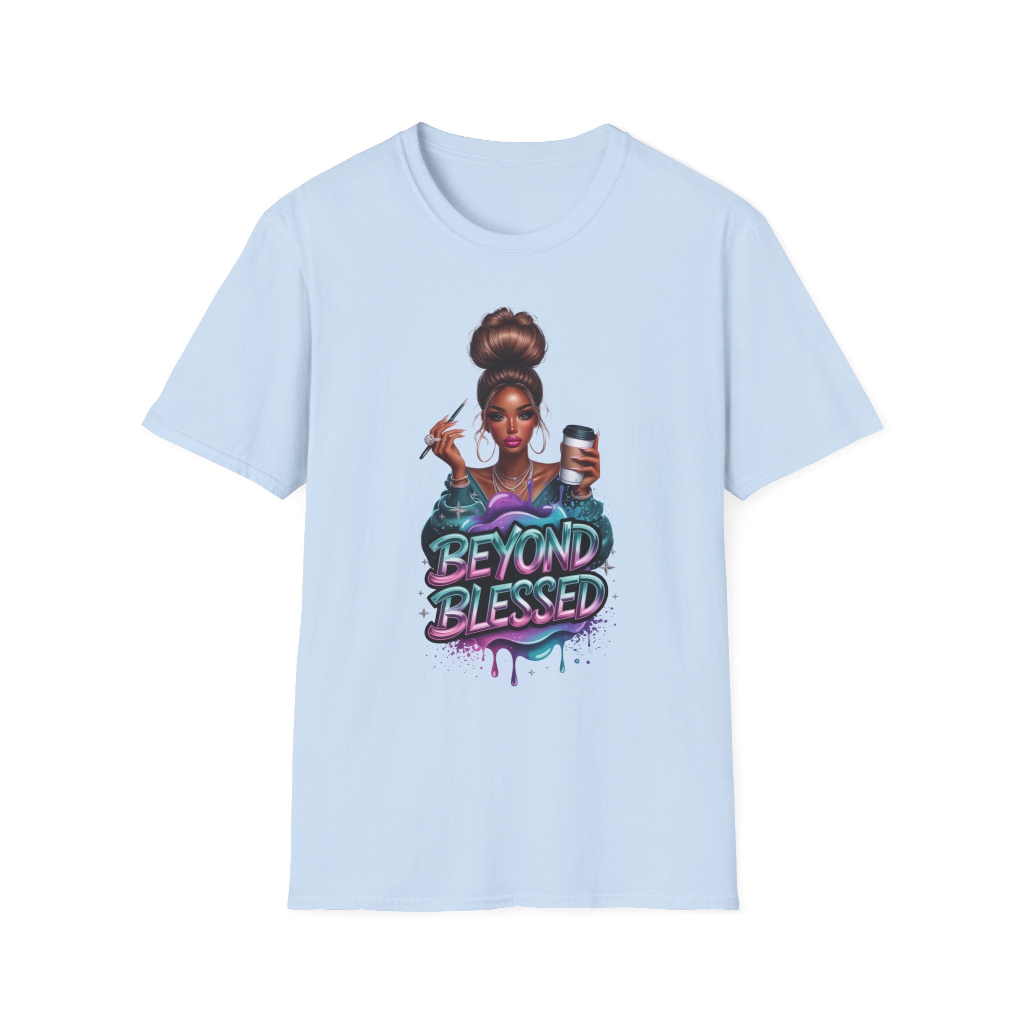 Beyond Blessed T-Shirt – Afro Glam Woman Graphic Tee