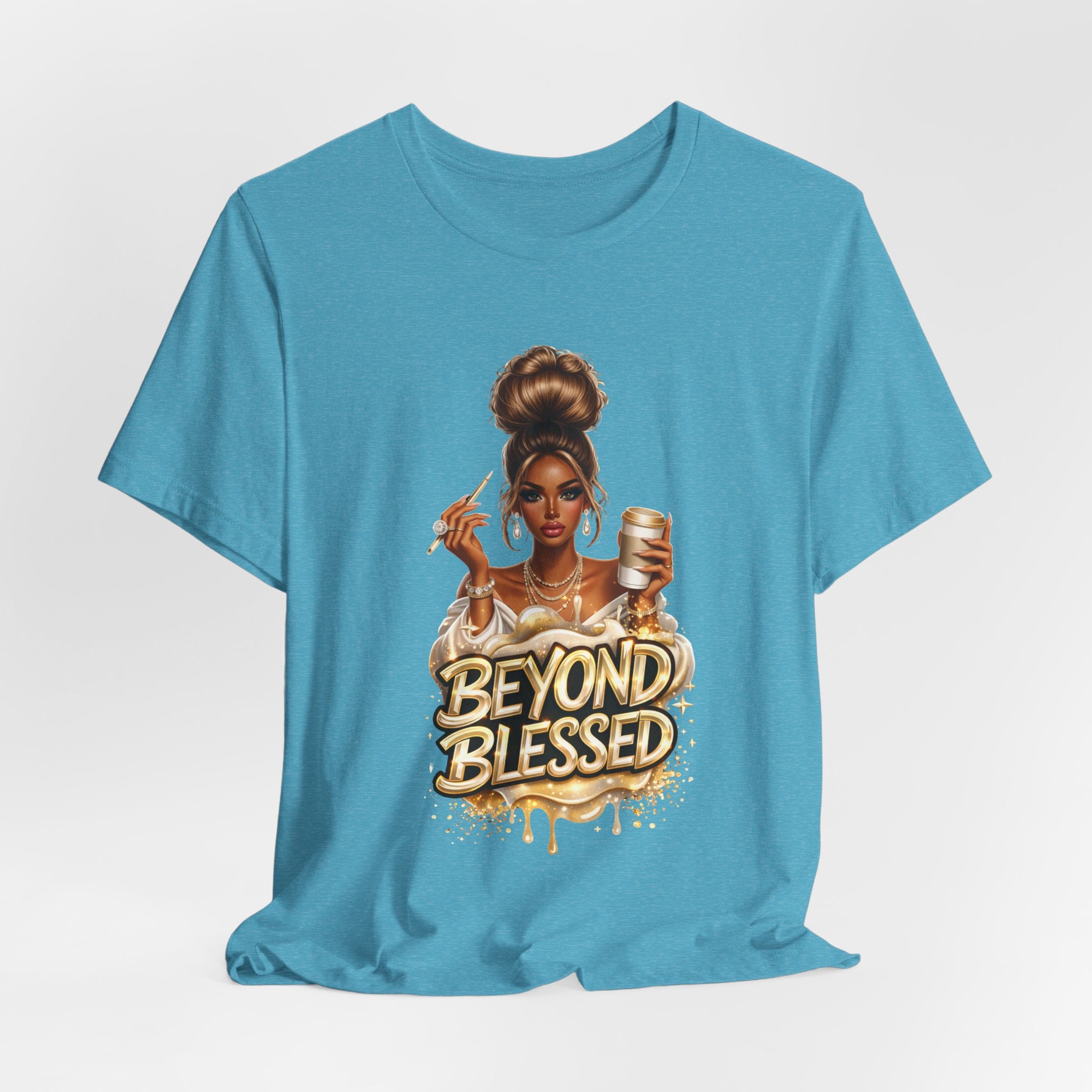 T-Shirt — "Beyond Blessed" Afro Chic Graphic Tee