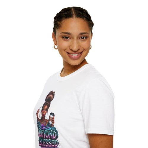 Beyond Blessed T-Shirt – Afro Glam Woman Graphic Tee