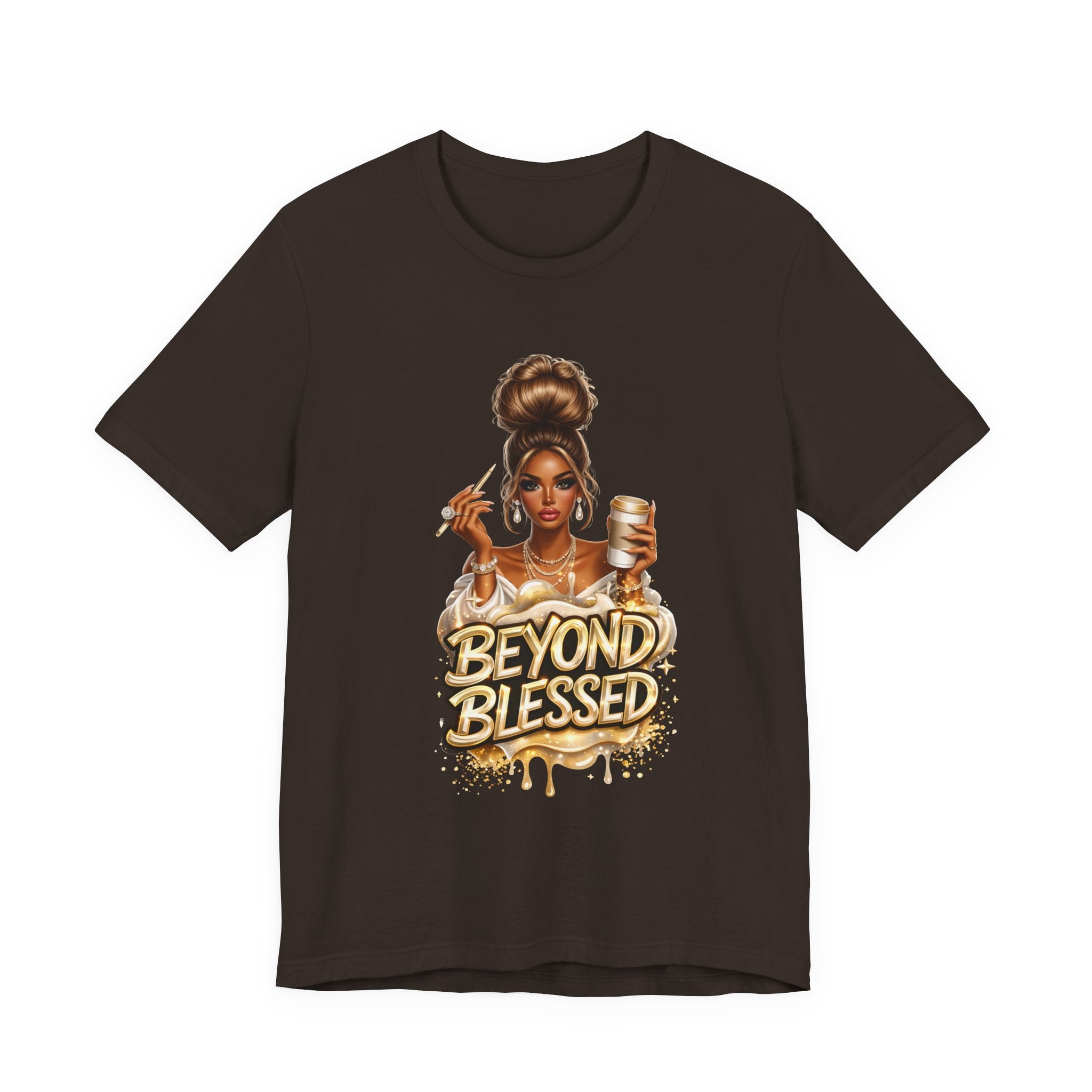 T-Shirt — "Beyond Blessed" Afro Chic Graphic Tee
