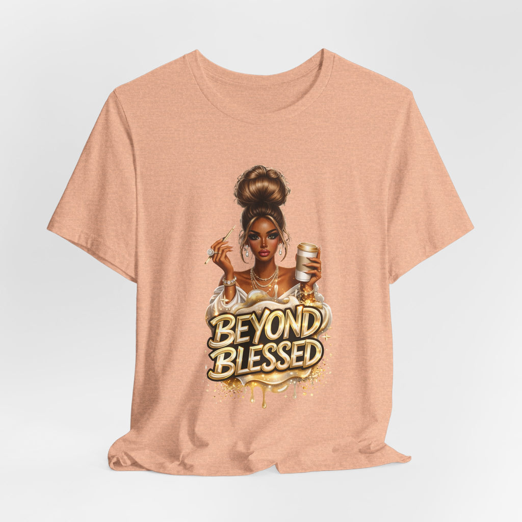 T-Shirt — "Beyond Blessed" Afro Chic Graphic Tee