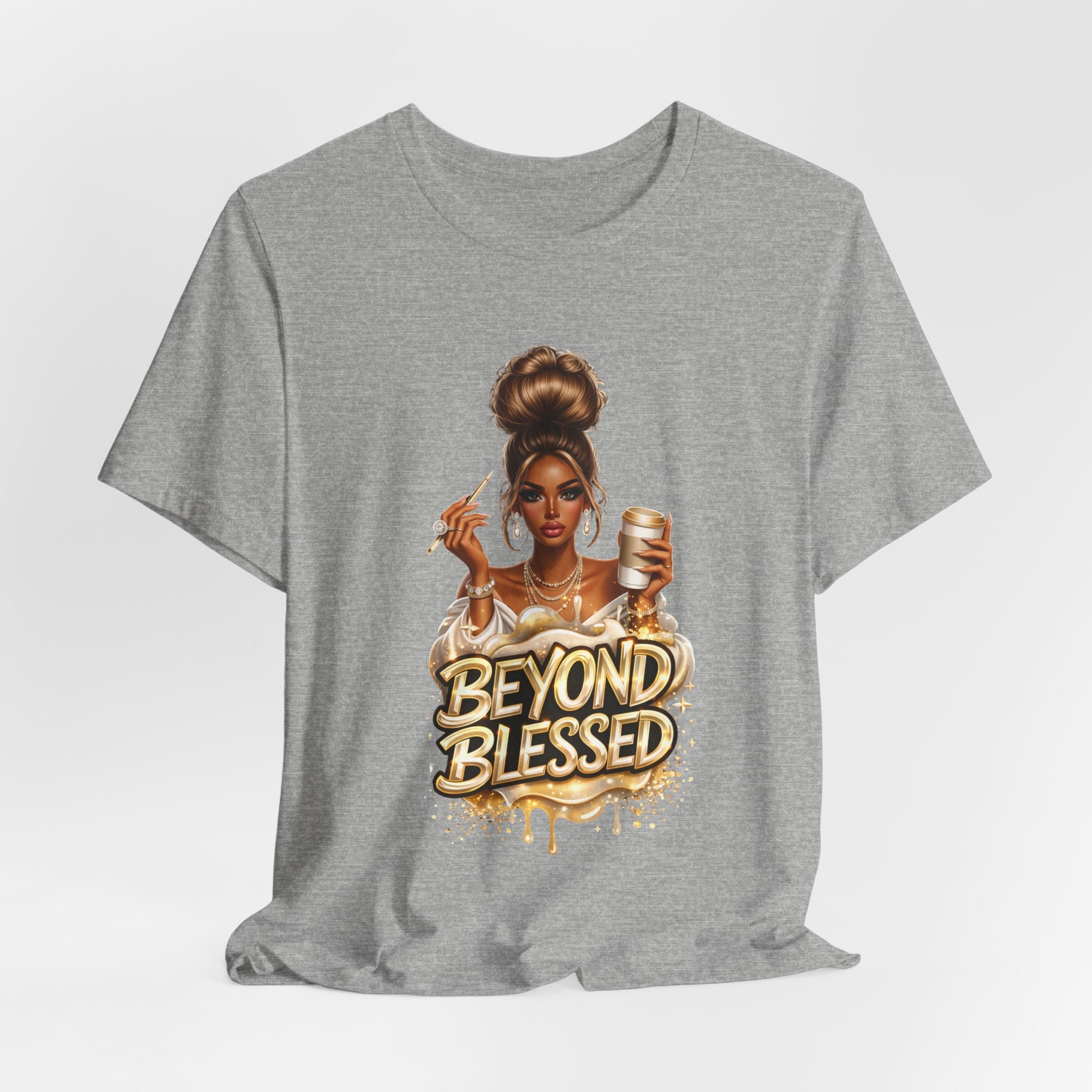 T-Shirt — "Beyond Blessed" Afro Chic Graphic Tee