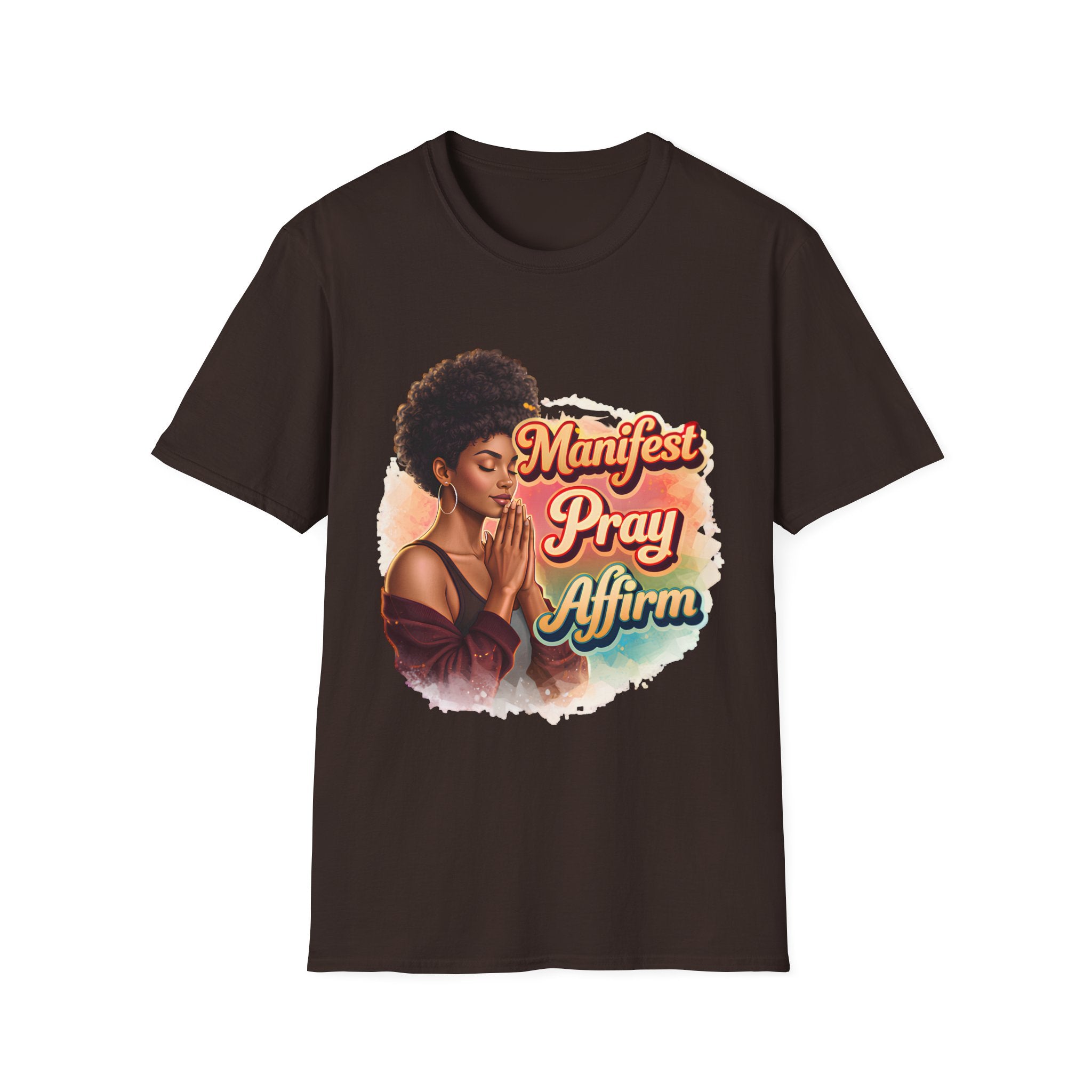 Manifest Pray Affirm T‑Shirt — Inspirational Faith & Manifestation Graphic Tee