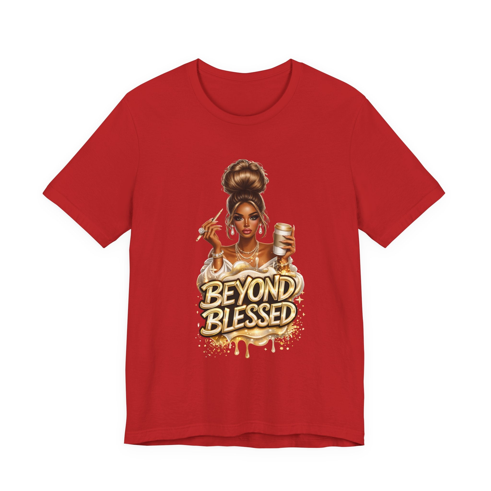 T-Shirt — "Beyond Blessed" Afro Chic Graphic Tee
