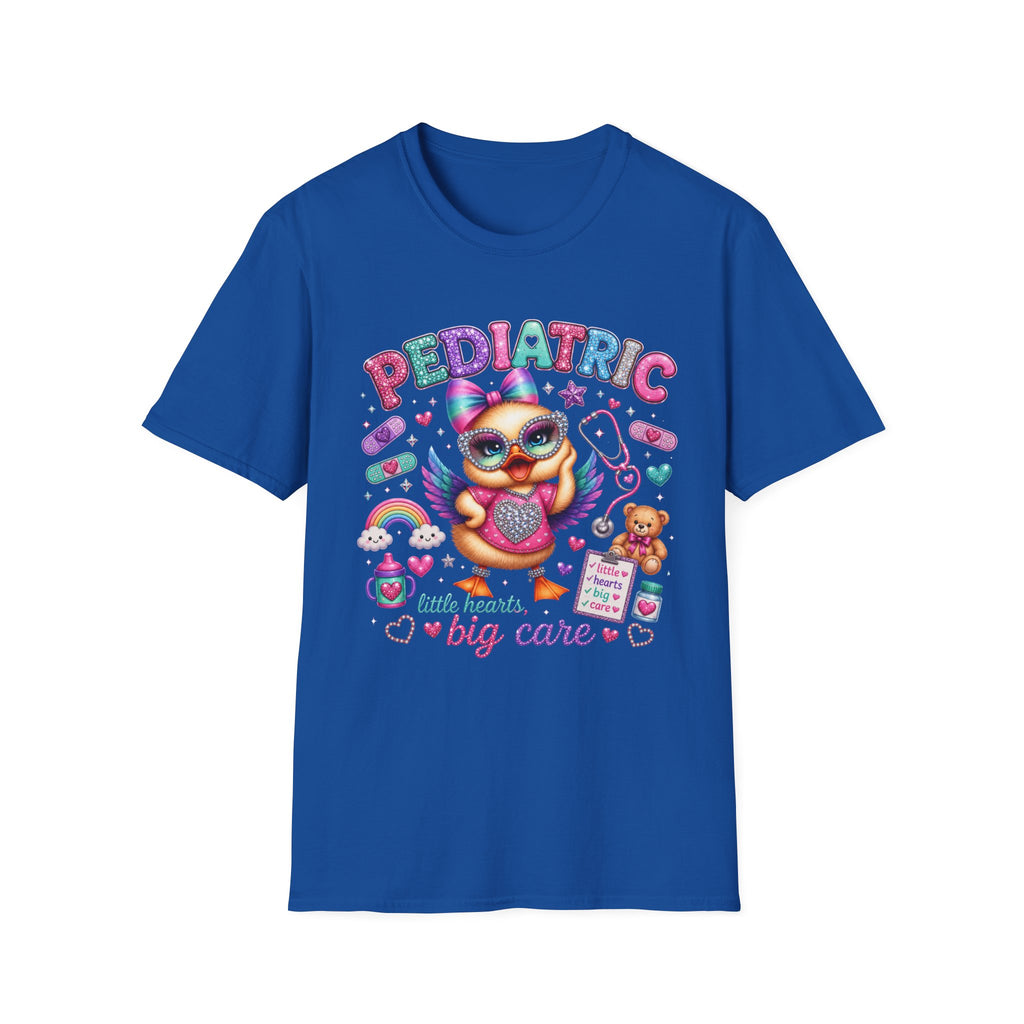 Pediatric Nurse T-Shirt – "Little Hearts, Big Care" Cute Owl Medical Tee