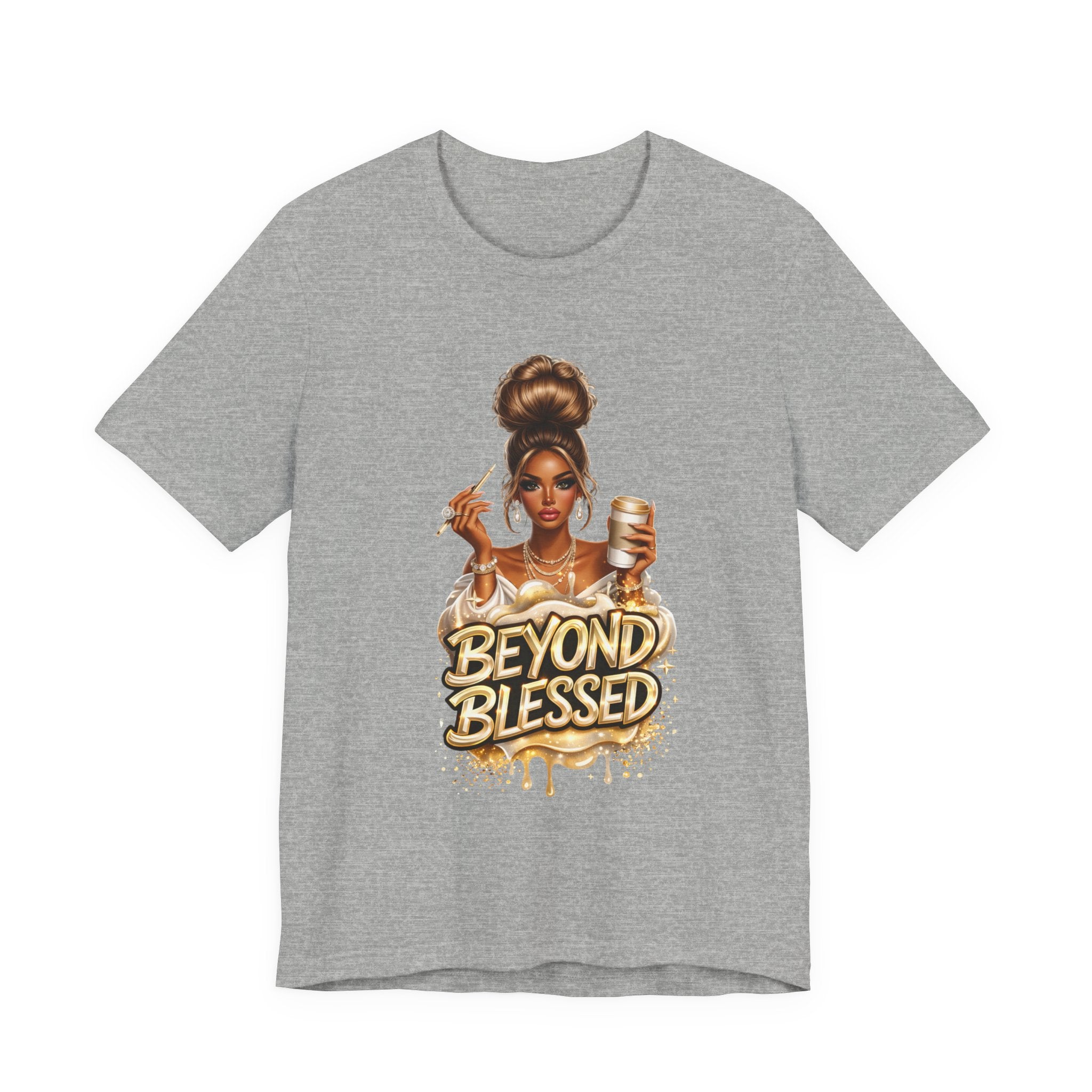 T-Shirt — "Beyond Blessed" Afro Chic Graphic Tee