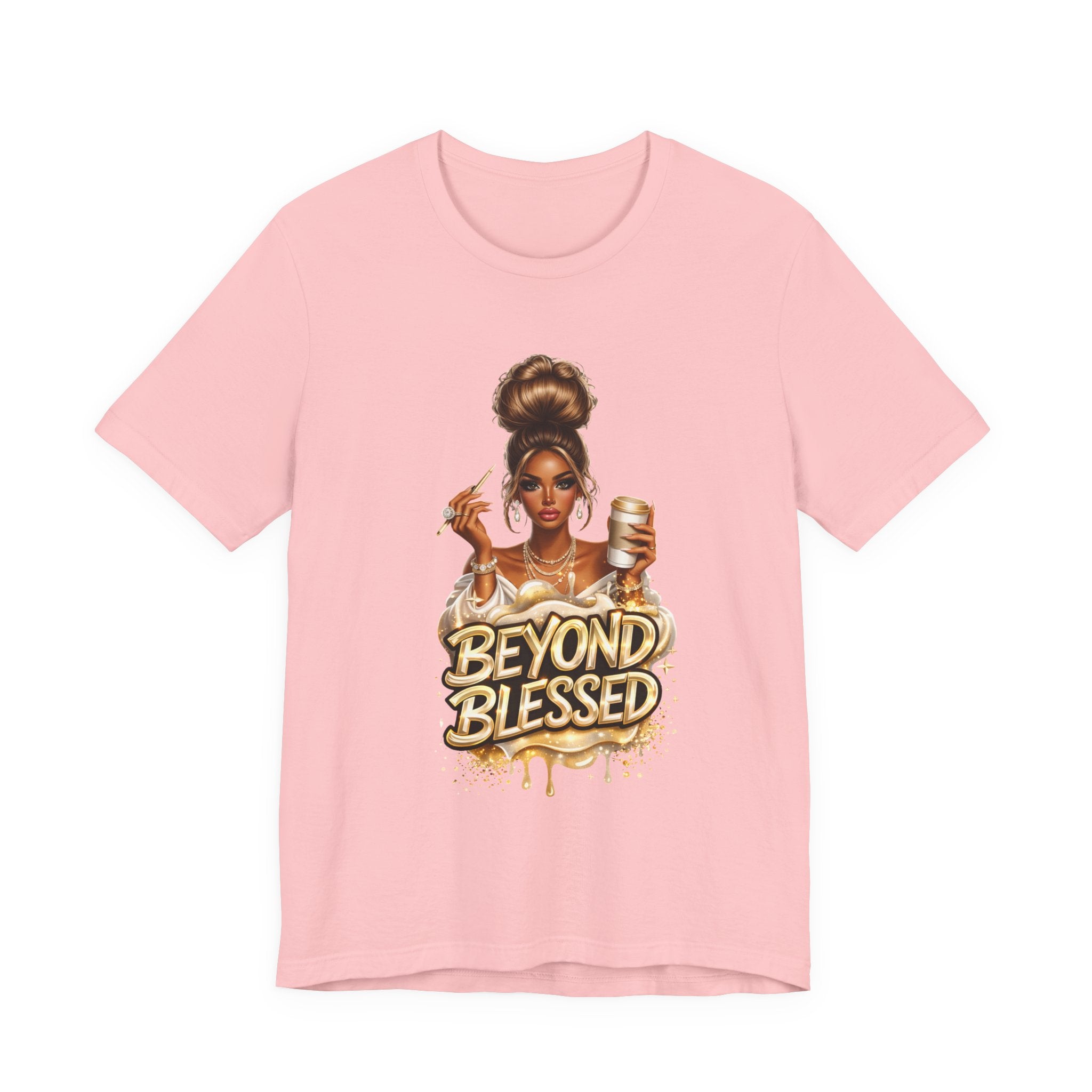 T-Shirt — "Beyond Blessed" Afro Chic Graphic Tee