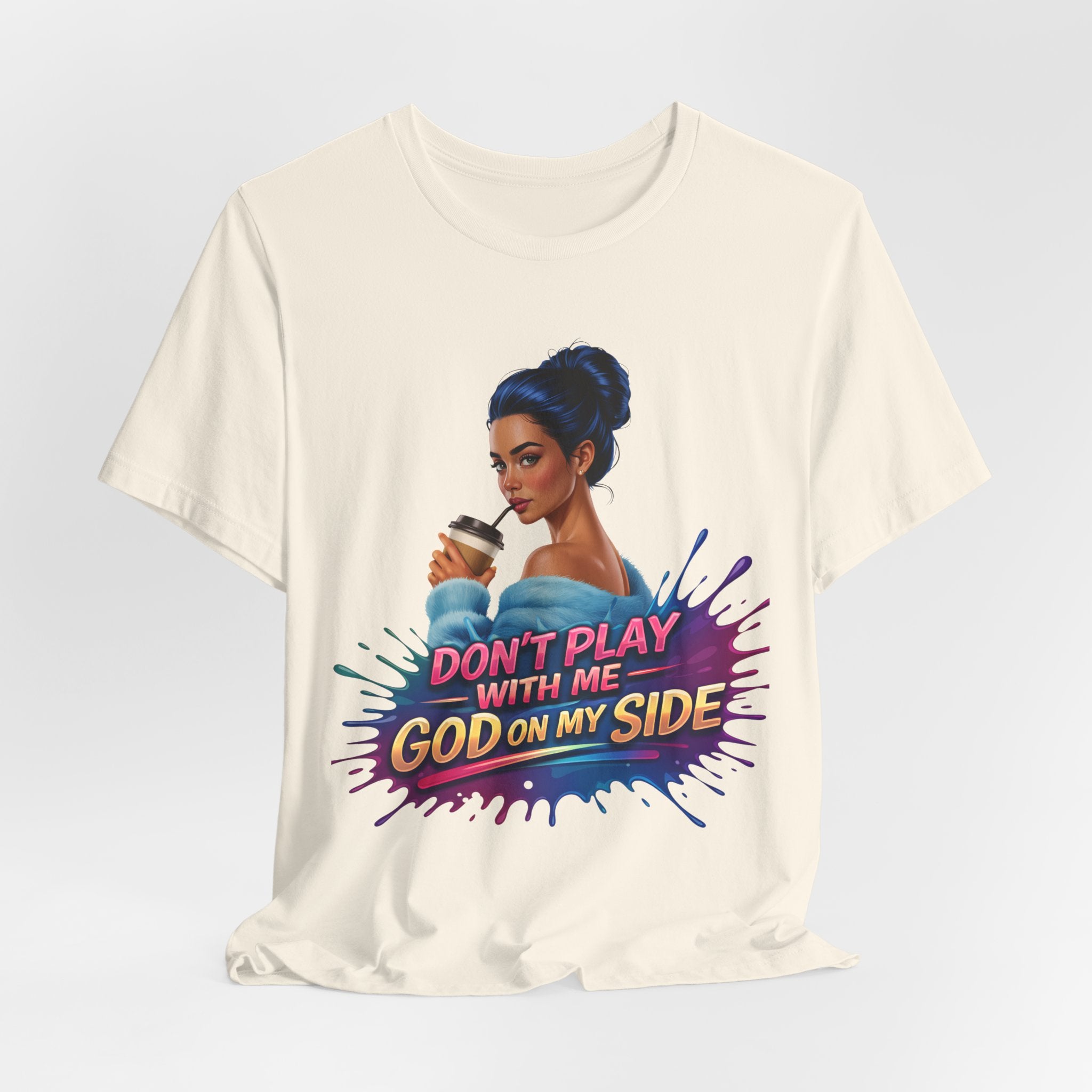 Faith Over Fear Shirt, God On My Side T Shirt, Christian Graphic Tee, Inspirational Faith Apparel