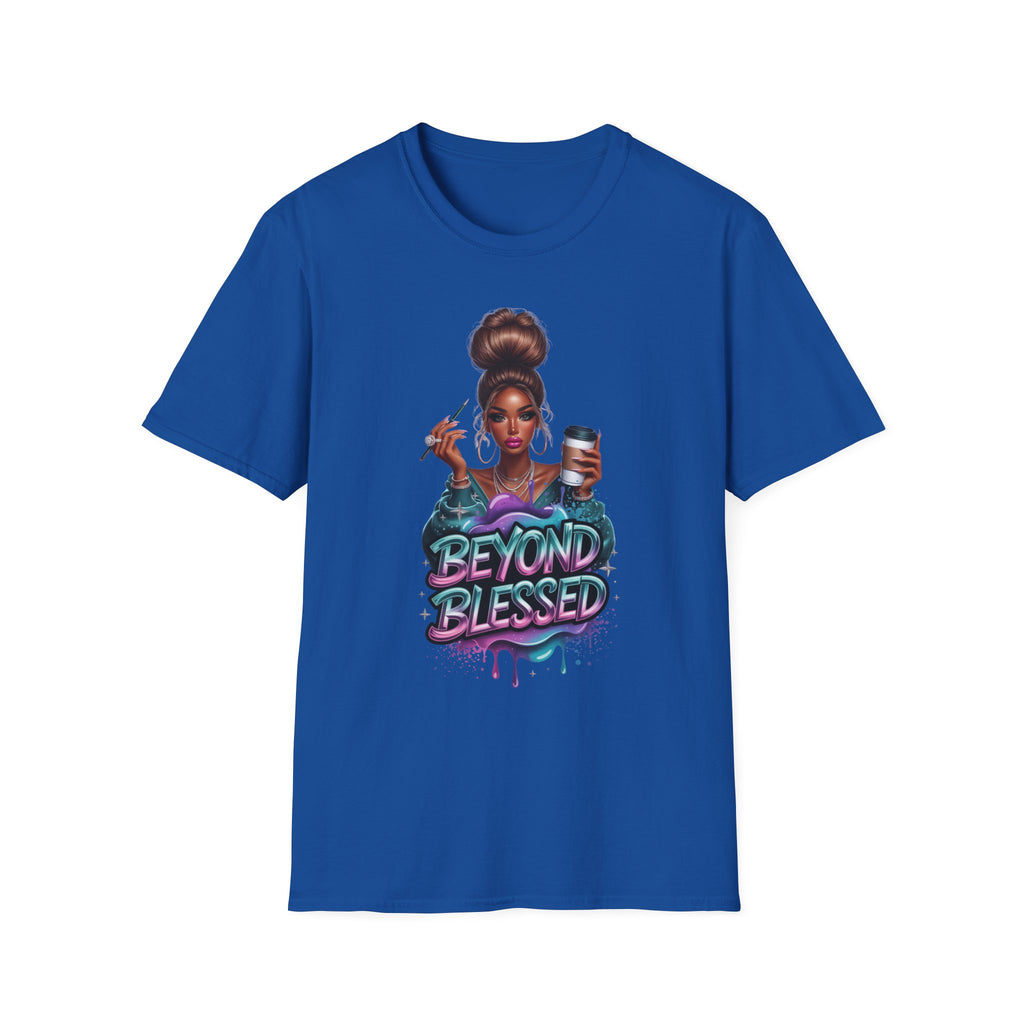 Beyond Blessed T-Shirt – Afro Glam Woman Graphic Tee