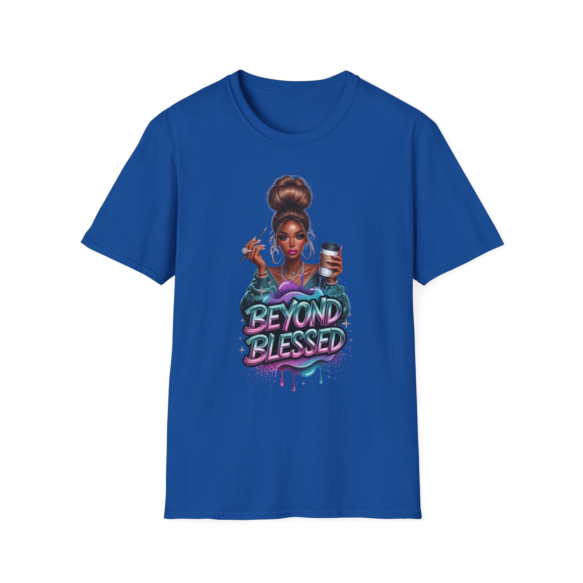 Beyond Blessed T-Shirt – Afro Glam Woman Graphic Tee
