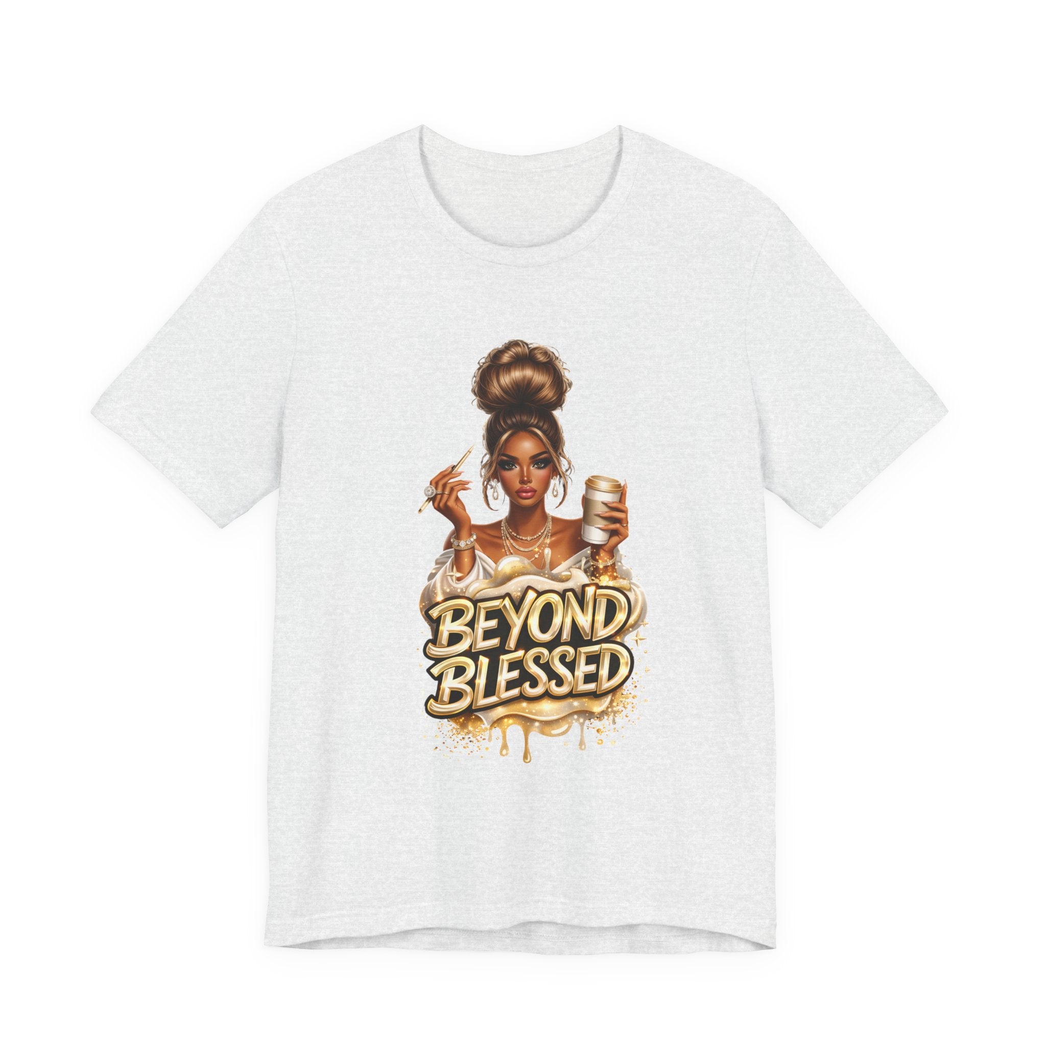 T-Shirt — "Beyond Blessed" Afro Chic Graphic Tee