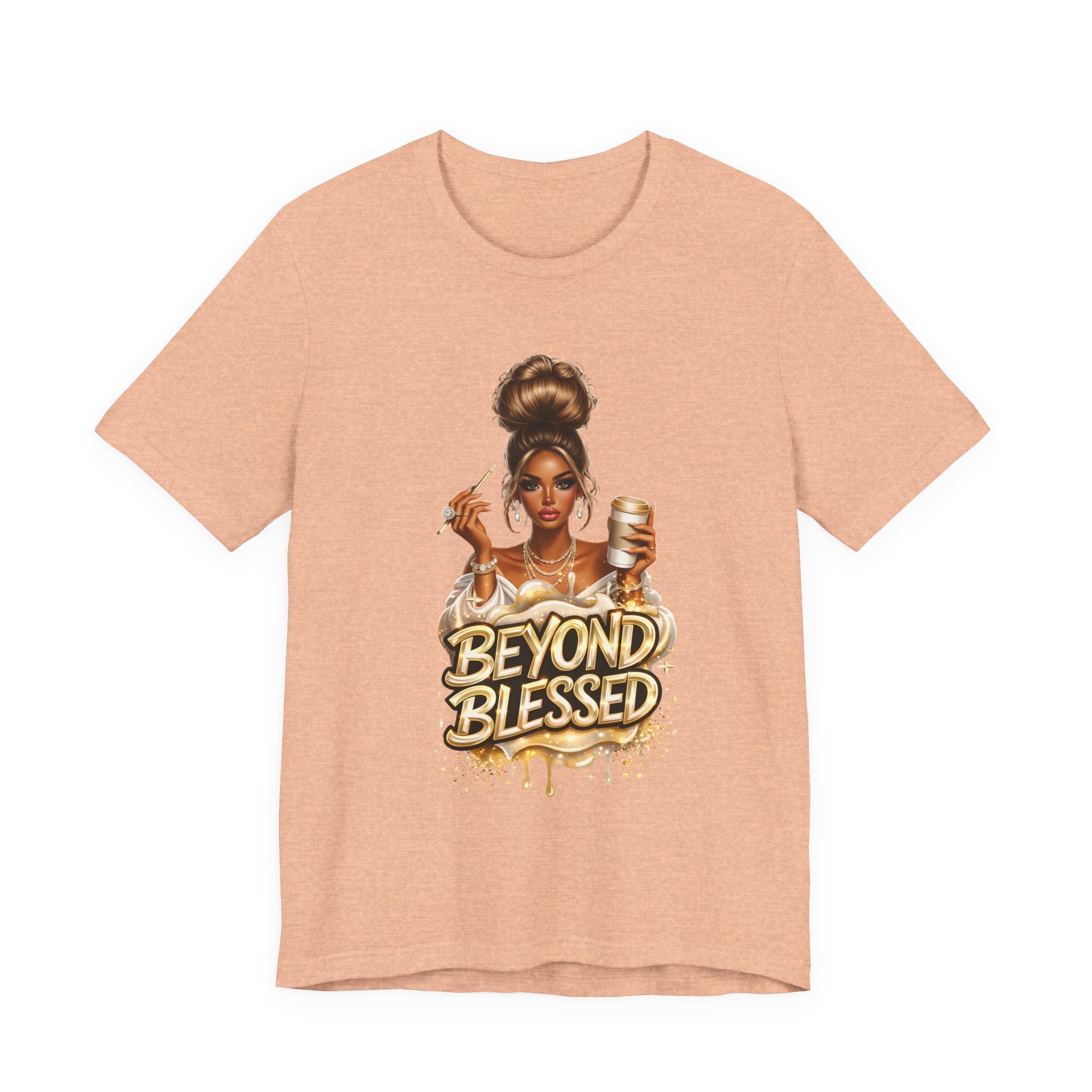 T-Shirt — "Beyond Blessed" Afro Chic Graphic Tee