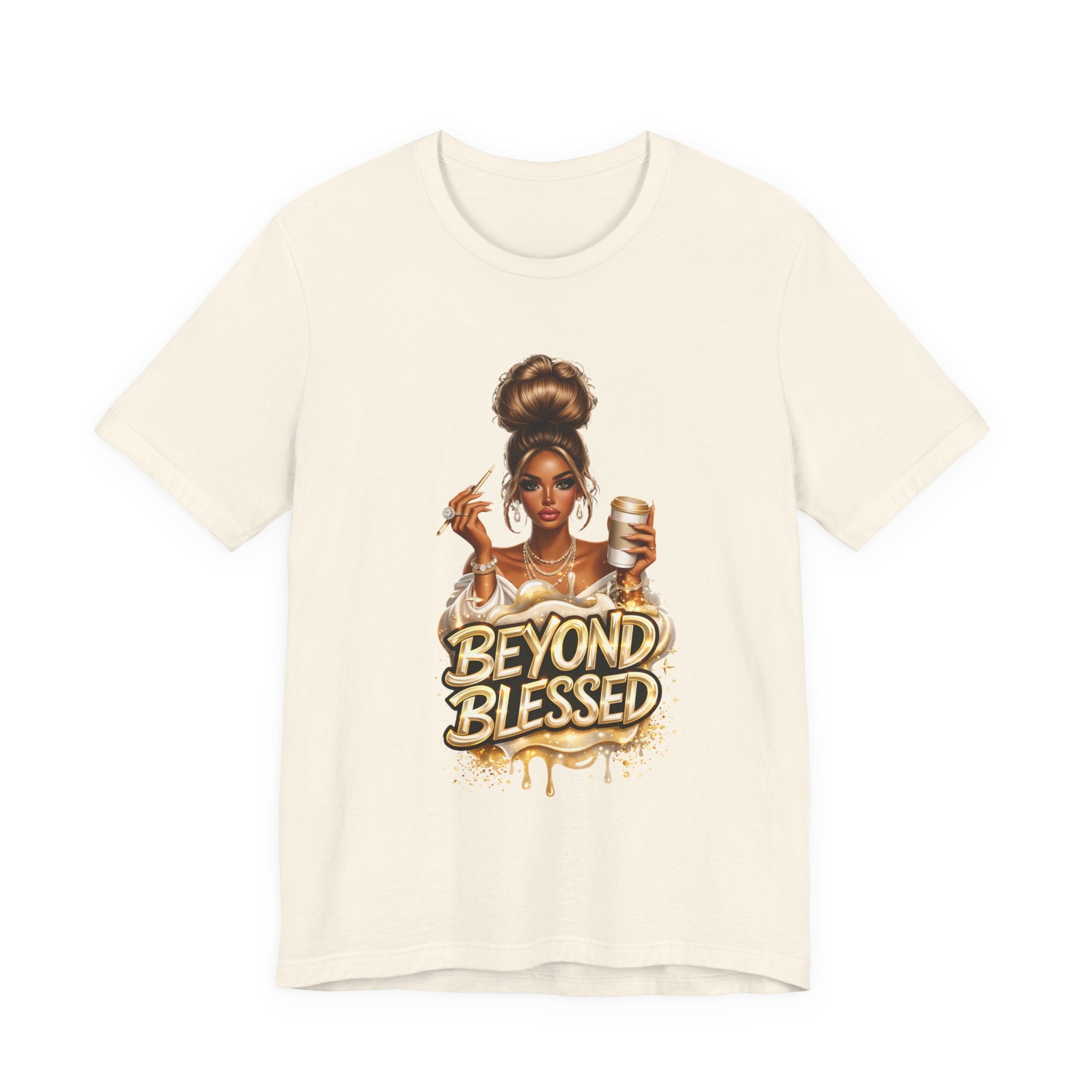 T-Shirt — "Beyond Blessed" Afro Chic Graphic Tee