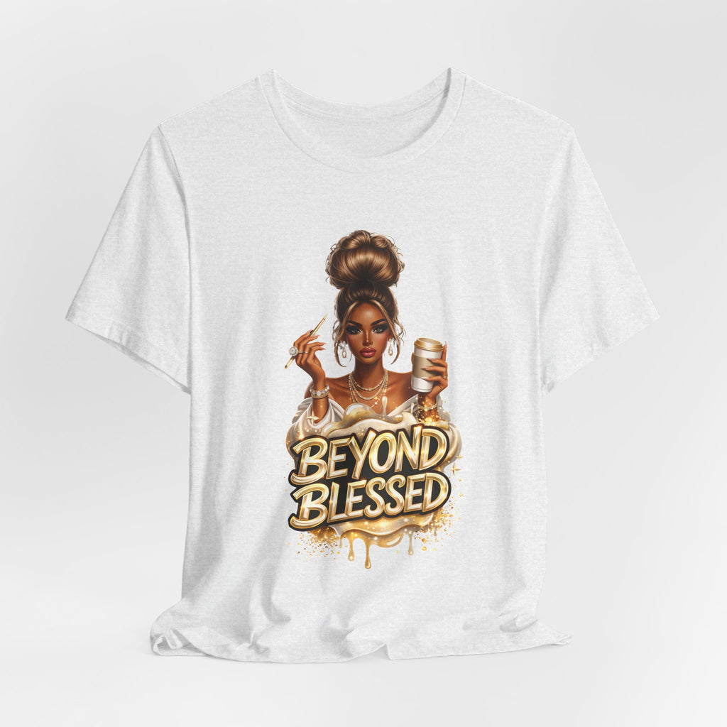 T-Shirt — "Beyond Blessed" Afro Chic Graphic Tee