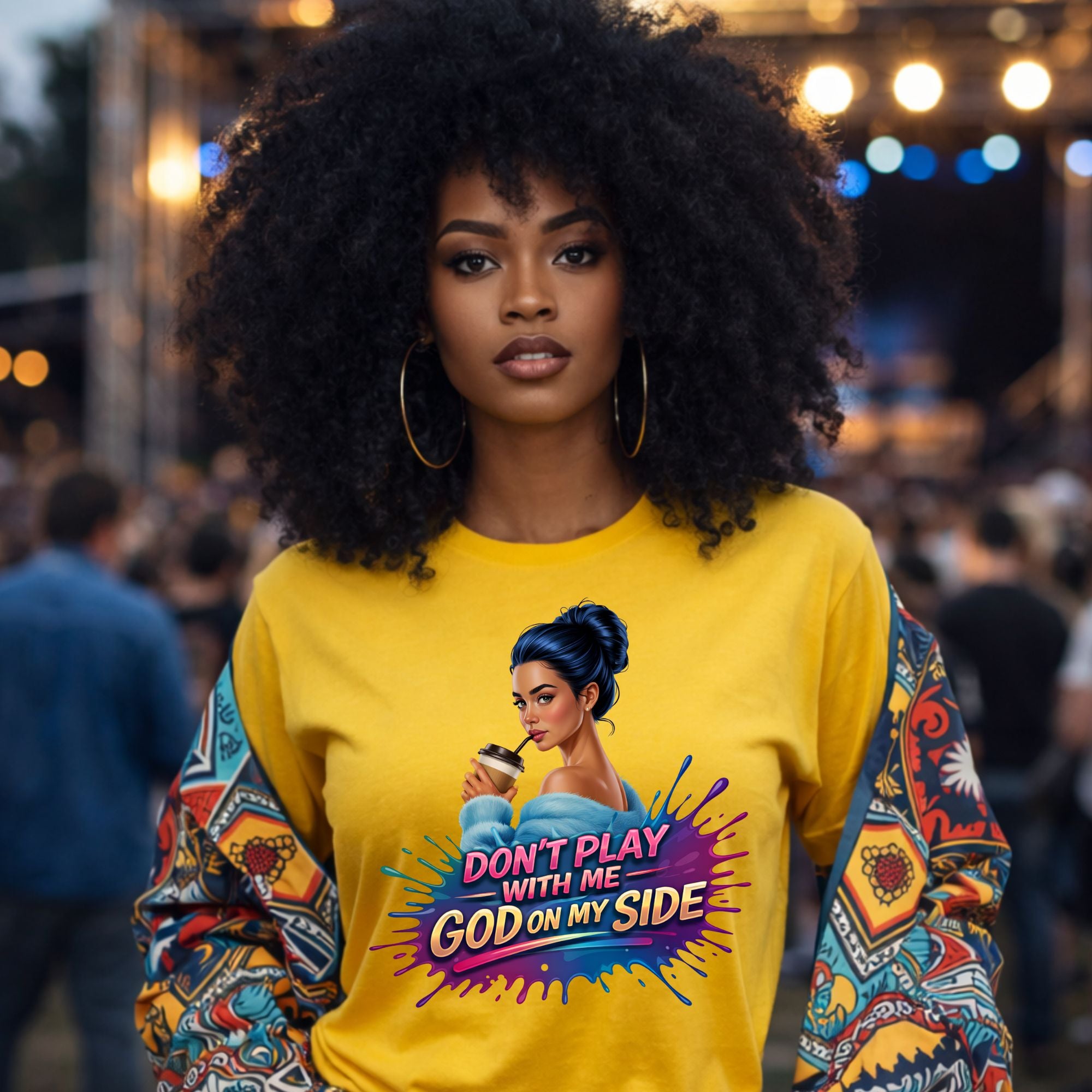 Faith Over Fear Shirt, God On My Side T Shirt, Christian Graphic Tee, Inspirational Faith Apparel