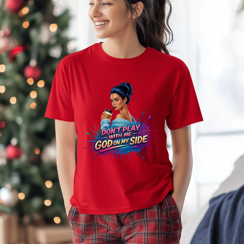 Faith Over Fear Shirt, God On My Side T Shirt, Christian Graphic Tee, Inspirational Faith Apparel