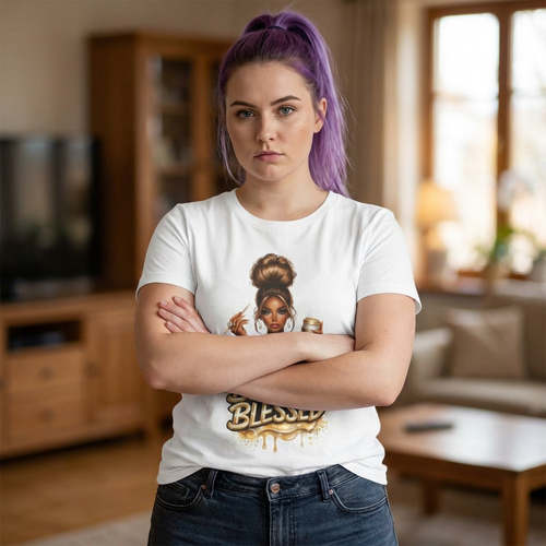 Beyond Blessed Afro Chic Christian T Shirt Christian Gift