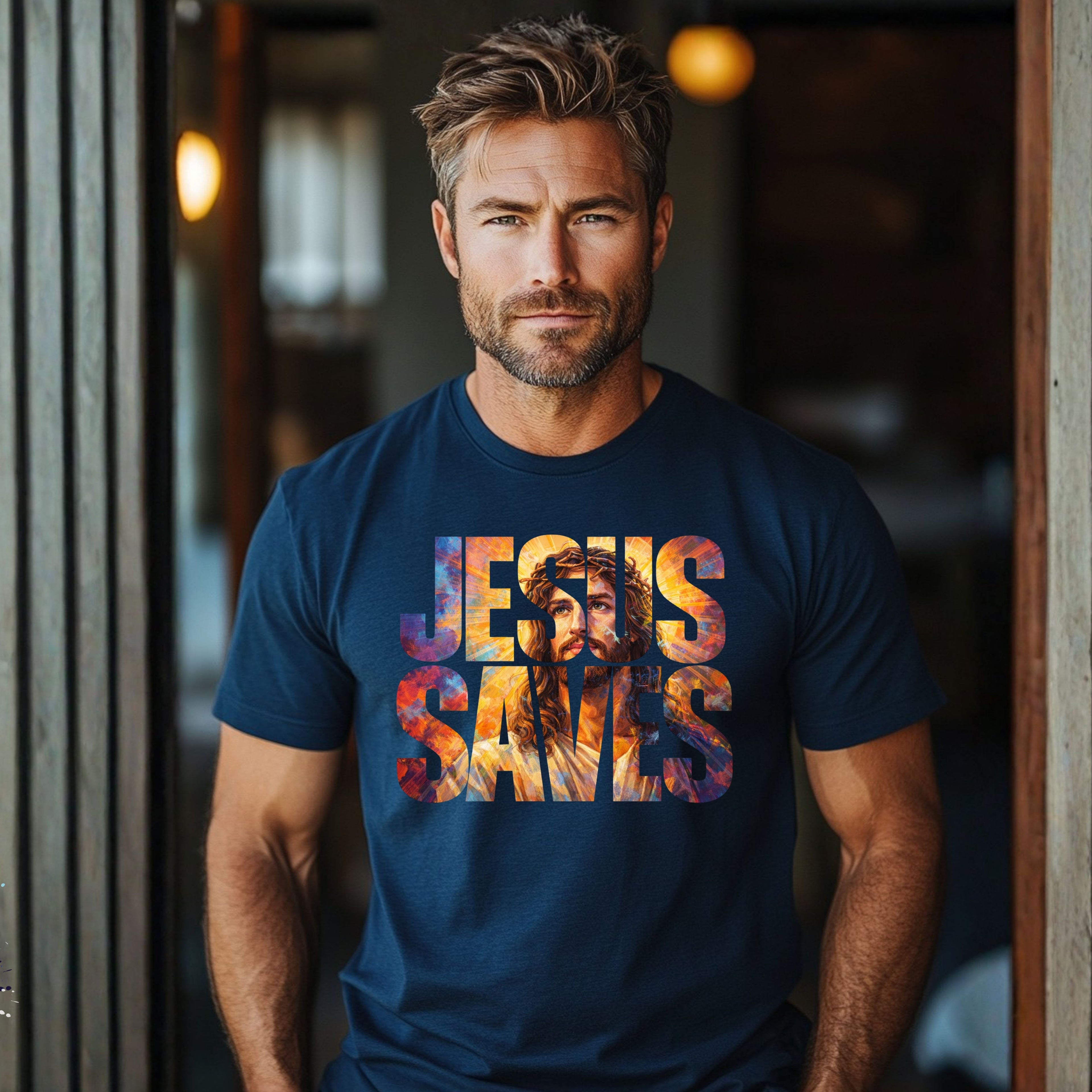 Jesus Saves T-Shirt — Christian Faith Graphic Tee