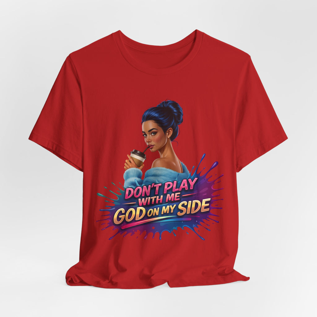 Faith Over Fear Shirt, God On My Side T Shirt, Christian Graphic Tee, Inspirational Faith Apparel