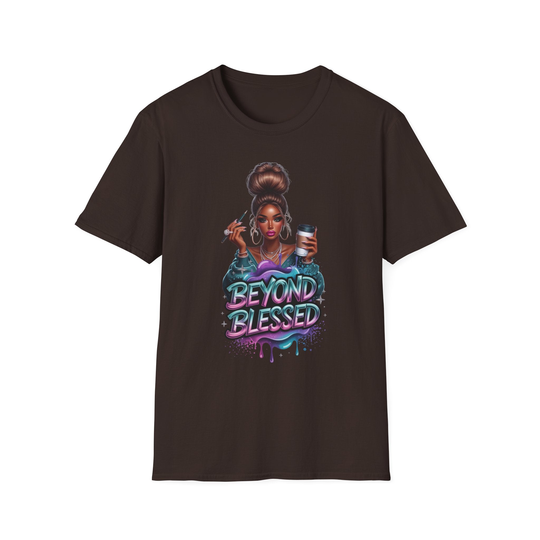 Beyond Blessed T-Shirt – Afro Glam Woman Graphic Tee
