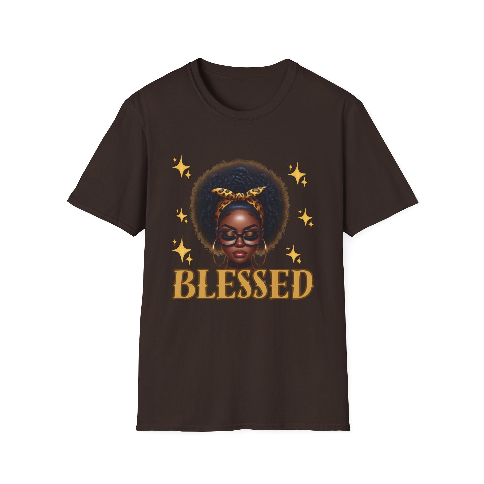 Blessed Afro Girl T-Shirt — Black Girl Magic Graphic Tee