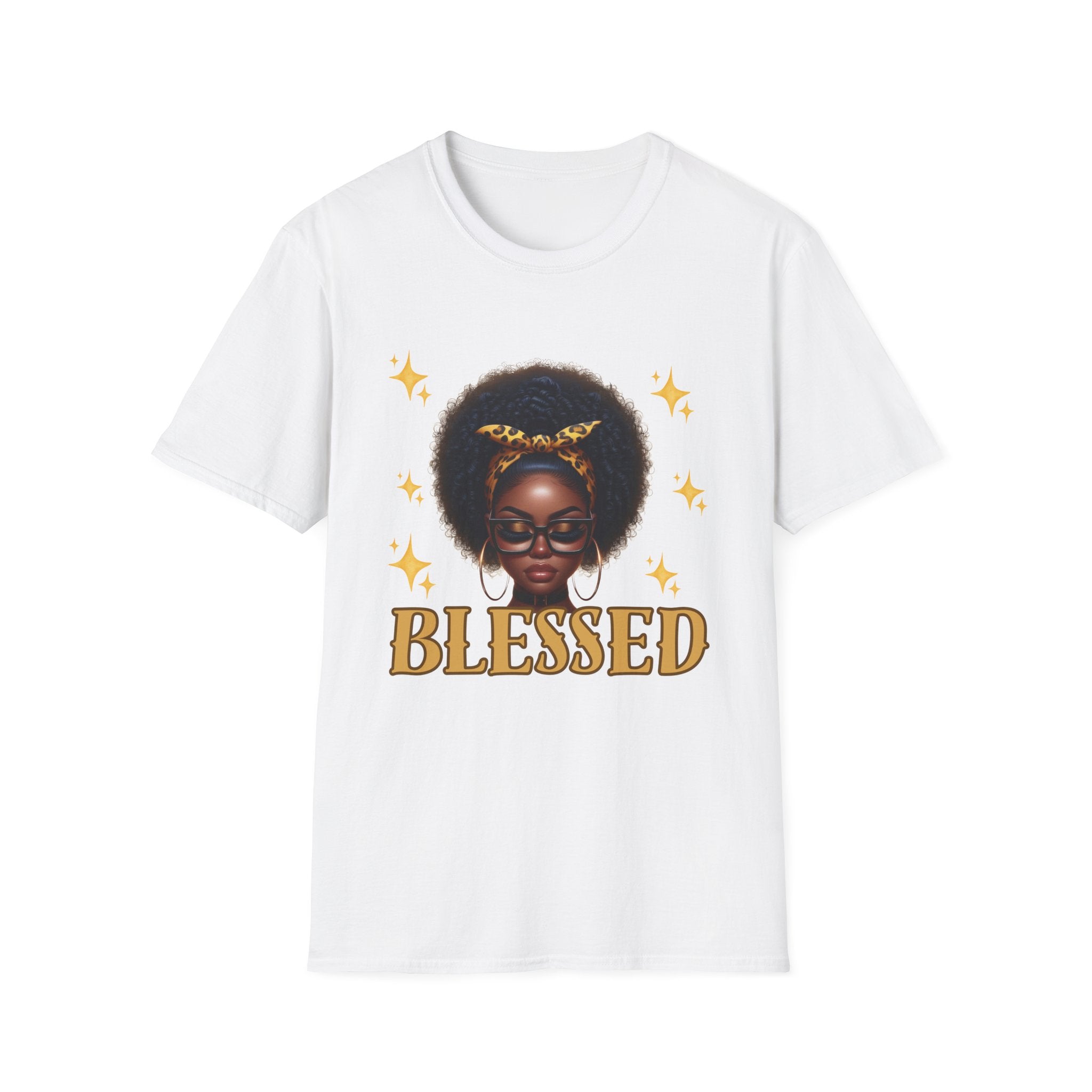 Blessed Afro Girl T-Shirt — Black Girl Magic Graphic Tee