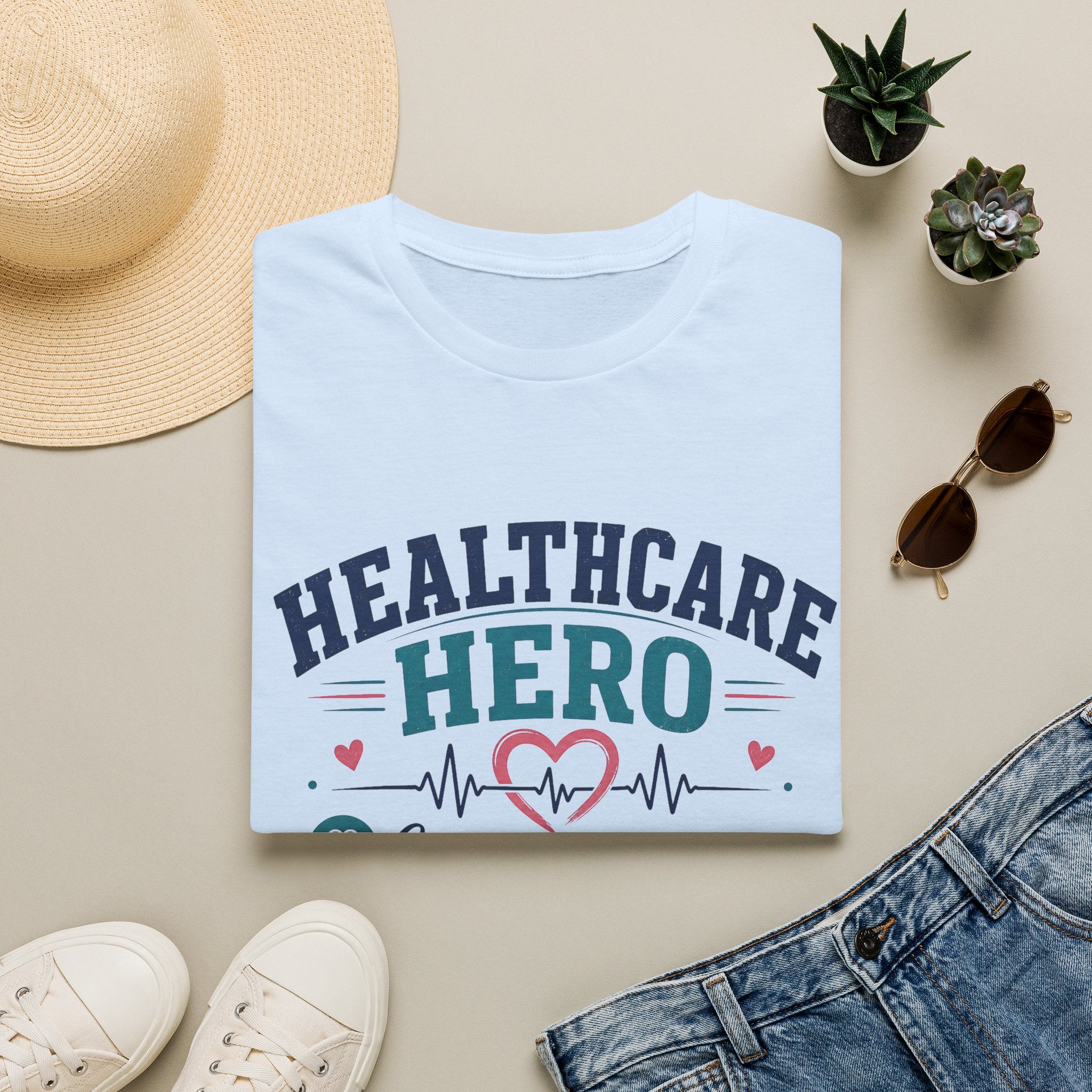 Healthcare Hero T-Shirt — Compassion, Strength & Hope Nurse Appreciation Tee