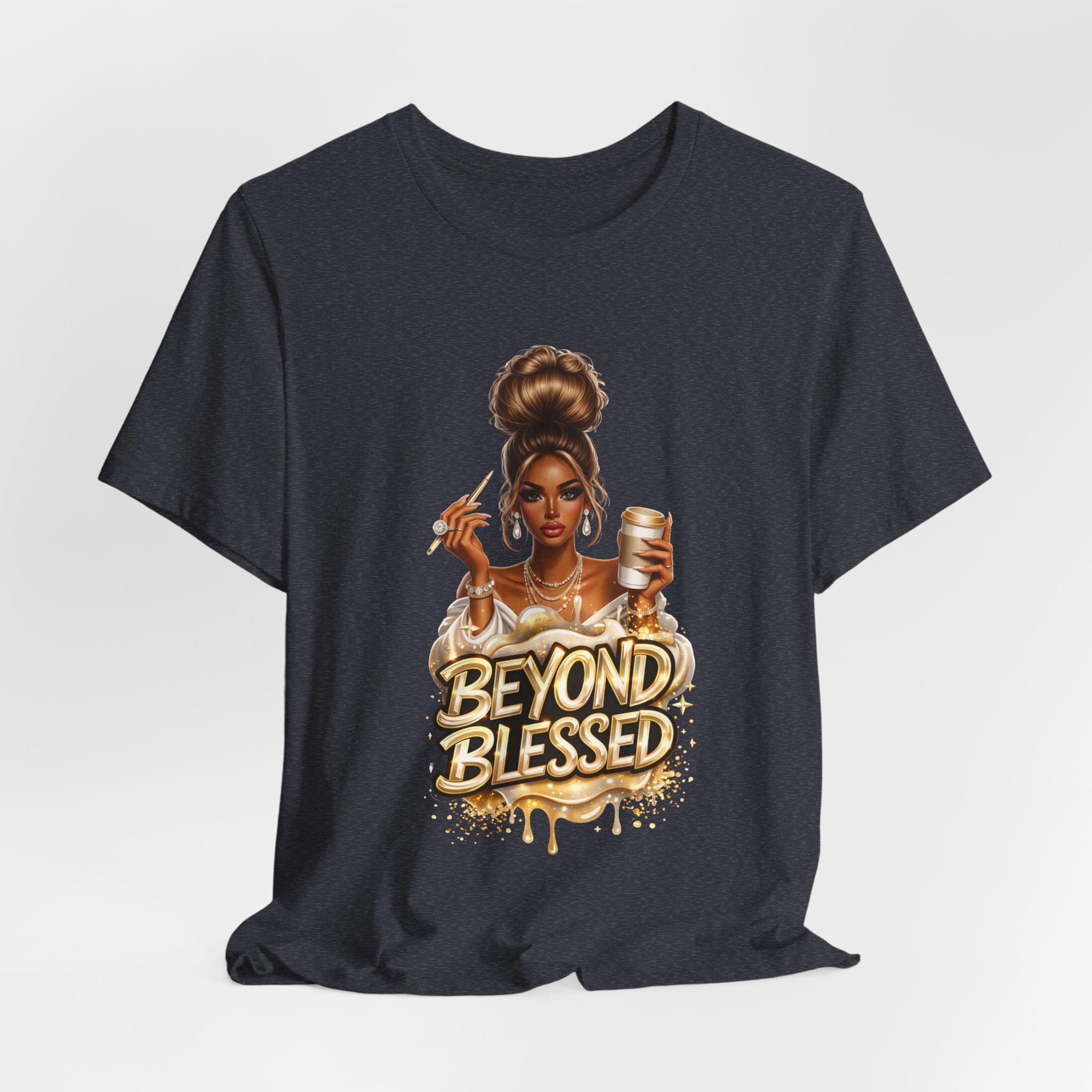 T-Shirt — "Beyond Blessed" Afro Chic Graphic Tee