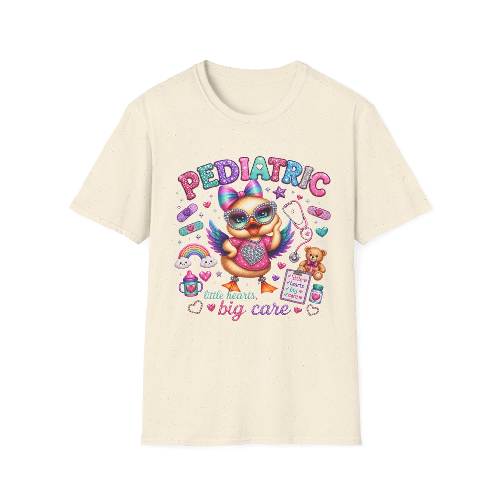 Pediatric Nurse T-Shirt – "Little Hearts, Big Care" Cute Owl Medical Tee