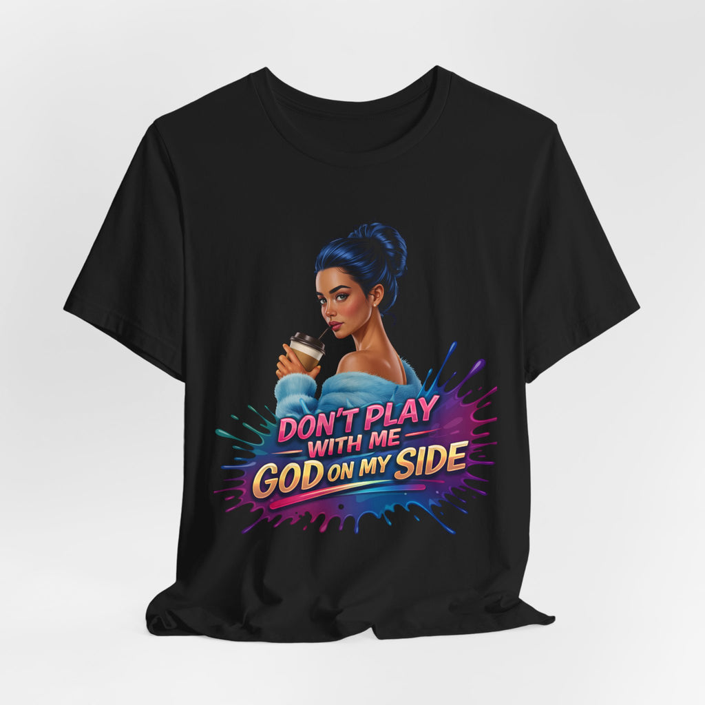 Faith Over Fear Shirt, God On My Side T Shirt, Christian Graphic Tee, Inspirational Faith Apparel