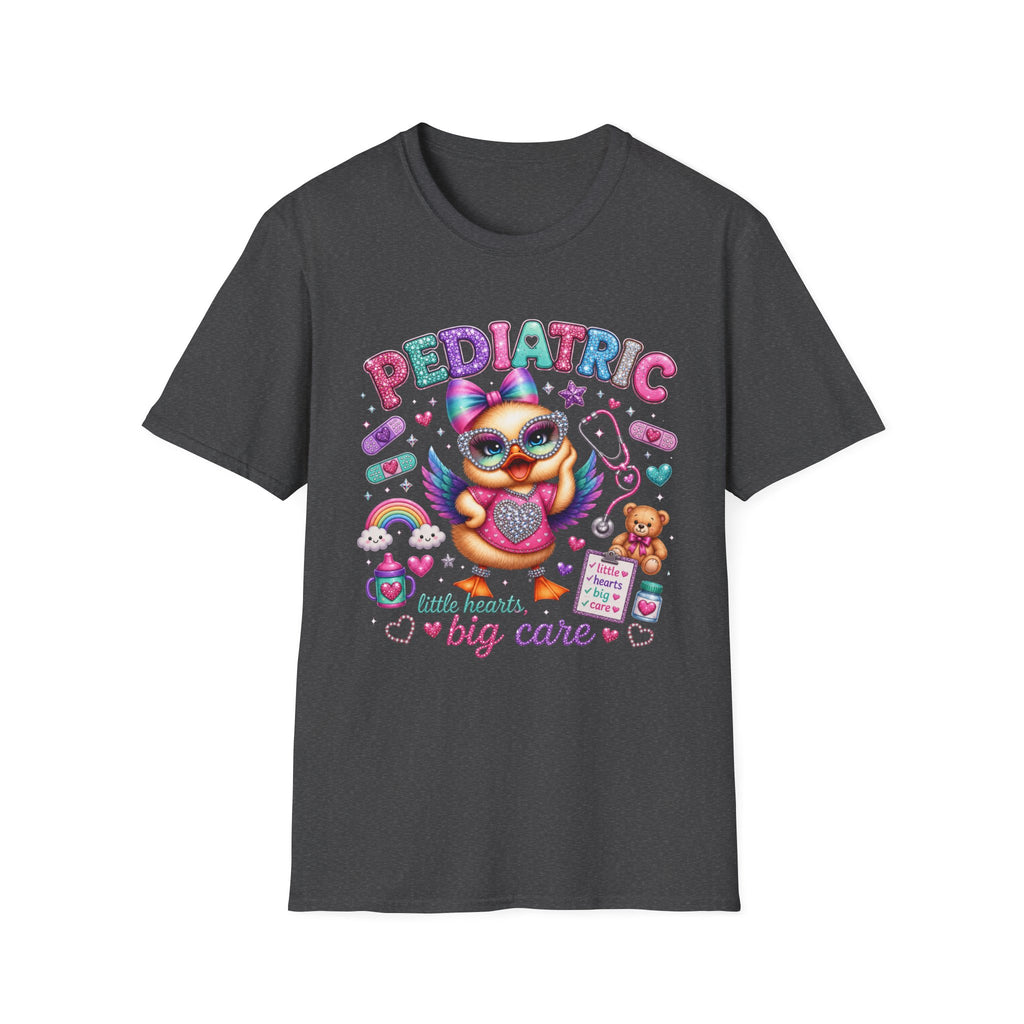 Pediatric Nurse T-Shirt – "Little Hearts, Big Care" Cute Owl Medical Tee
