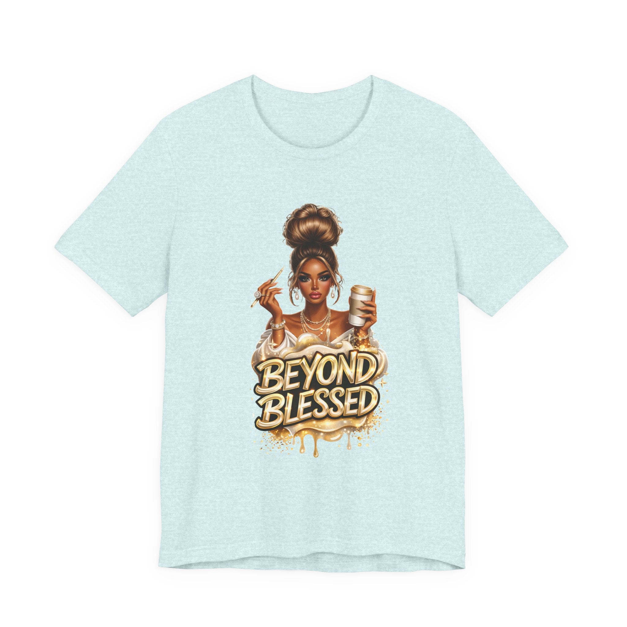T-Shirt — "Beyond Blessed" Afro Chic Graphic Tee