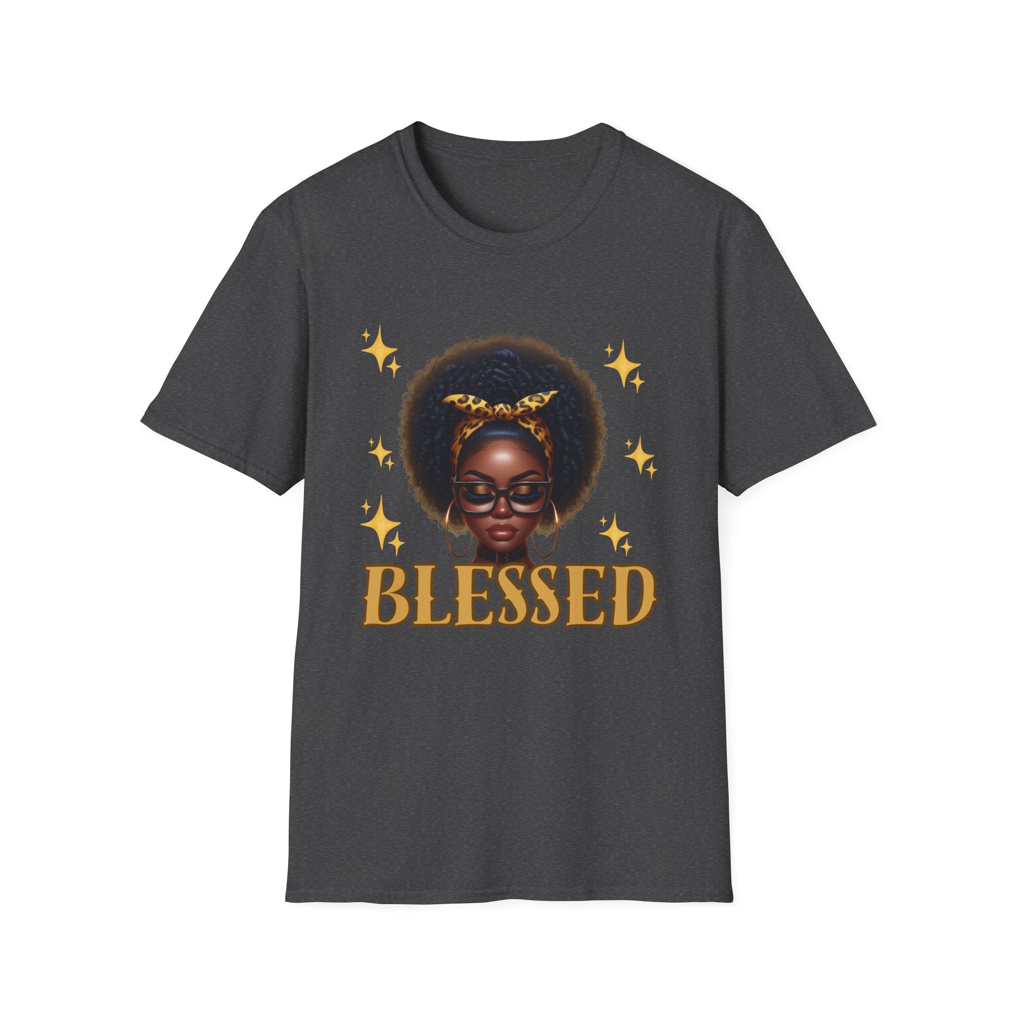 Blessed Afro Girl T-Shirt — Black Girl Magic Graphic Tee