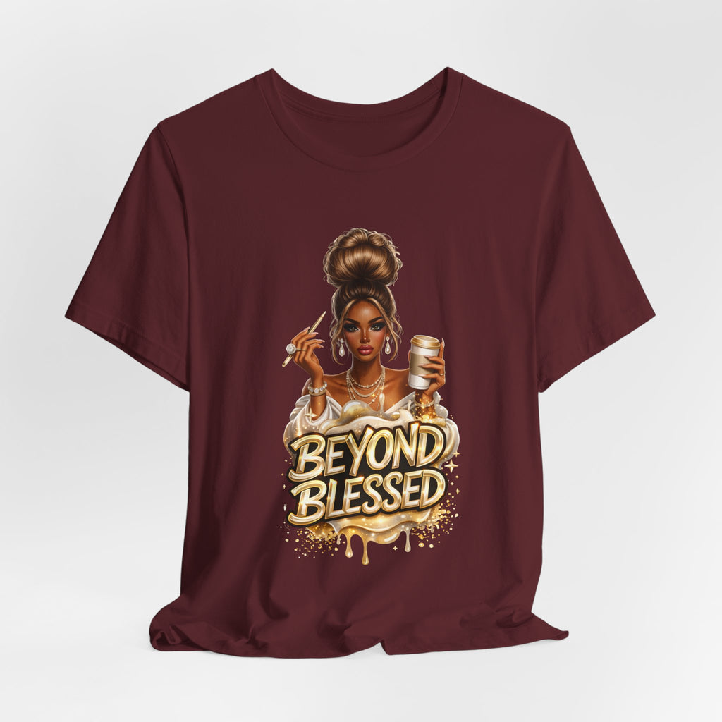T-Shirt — "Beyond Blessed" Afro Chic Graphic Tee