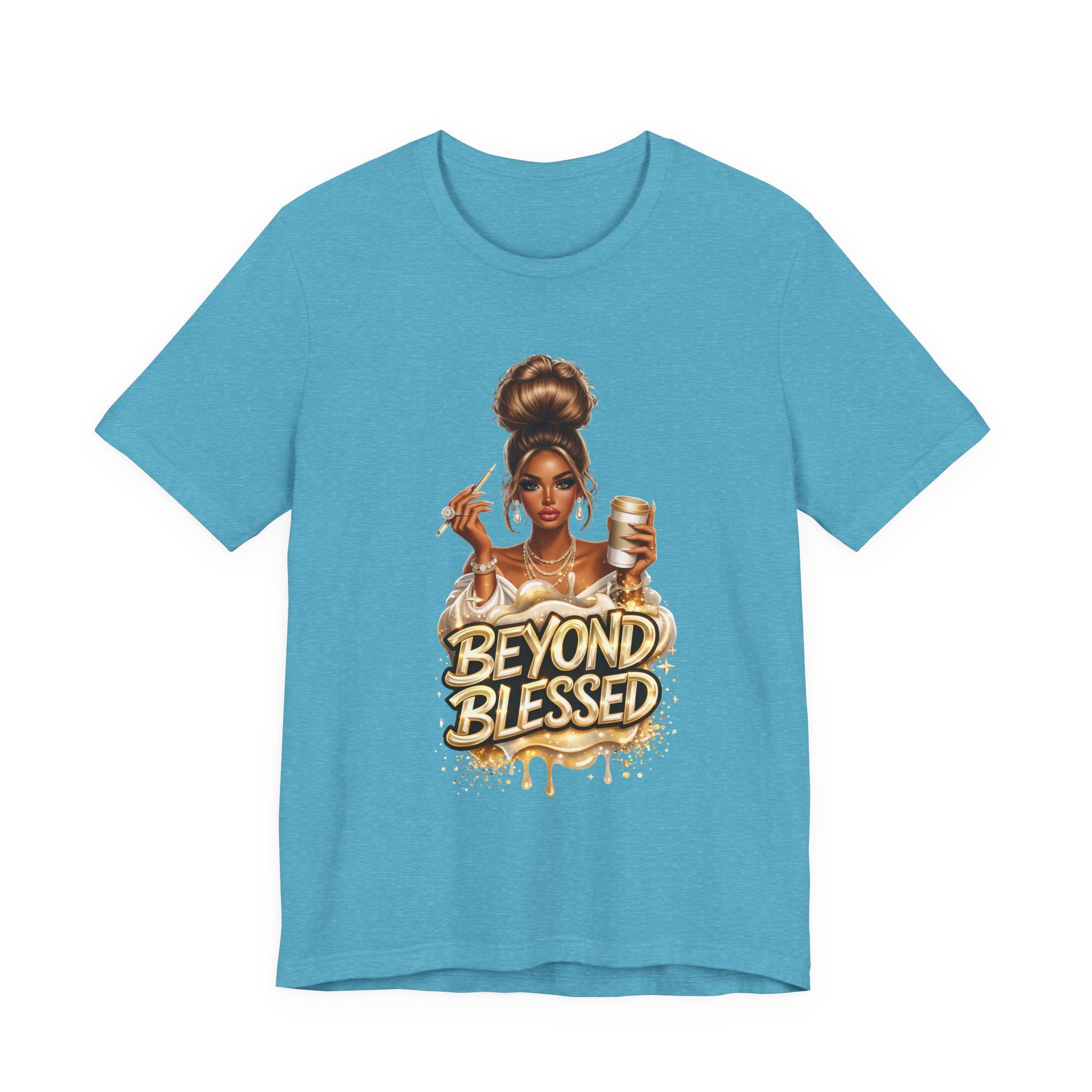 T-Shirt — "Beyond Blessed" Afro Chic Graphic Tee