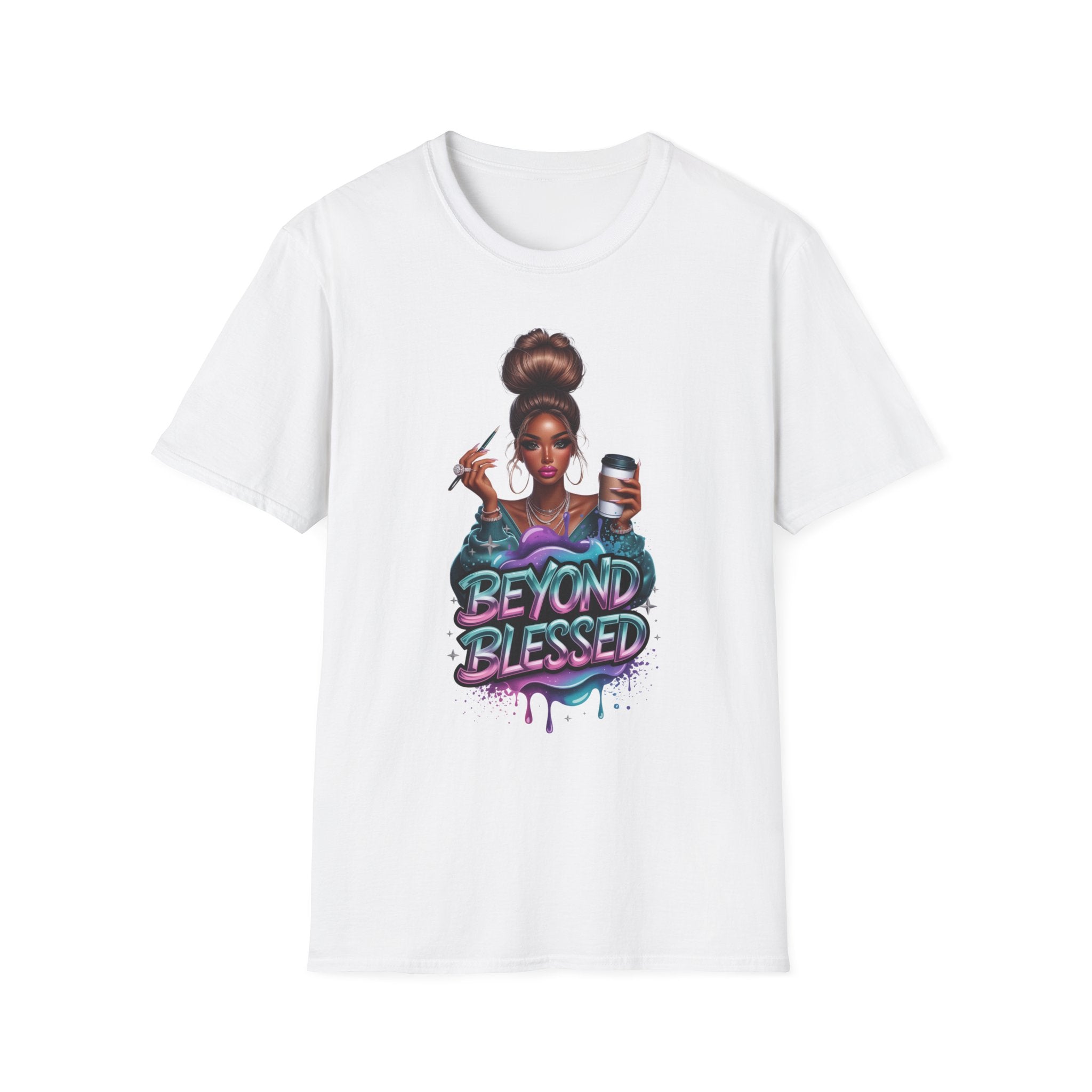 Beyond Blessed T-Shirt – Afro Glam Woman Graphic Tee