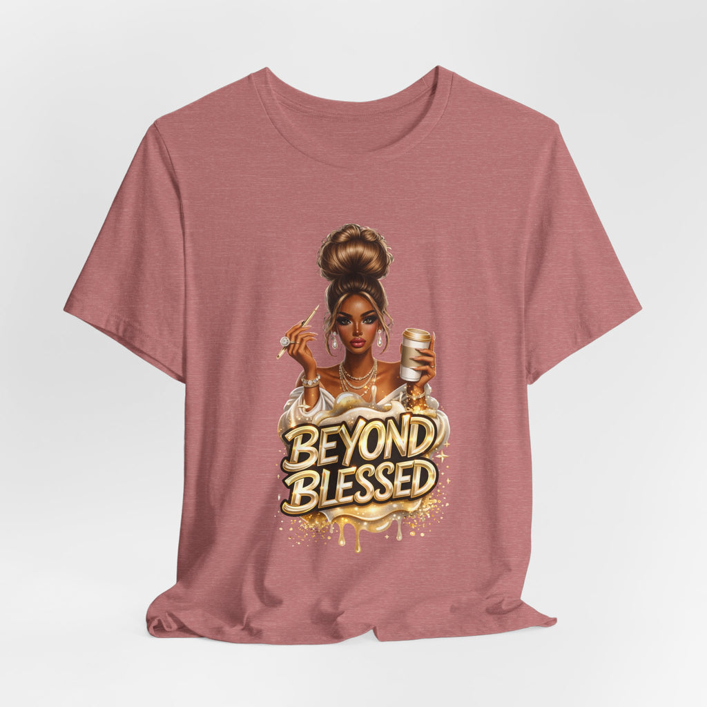 T-Shirt — "Beyond Blessed" Afro Chic Graphic Tee