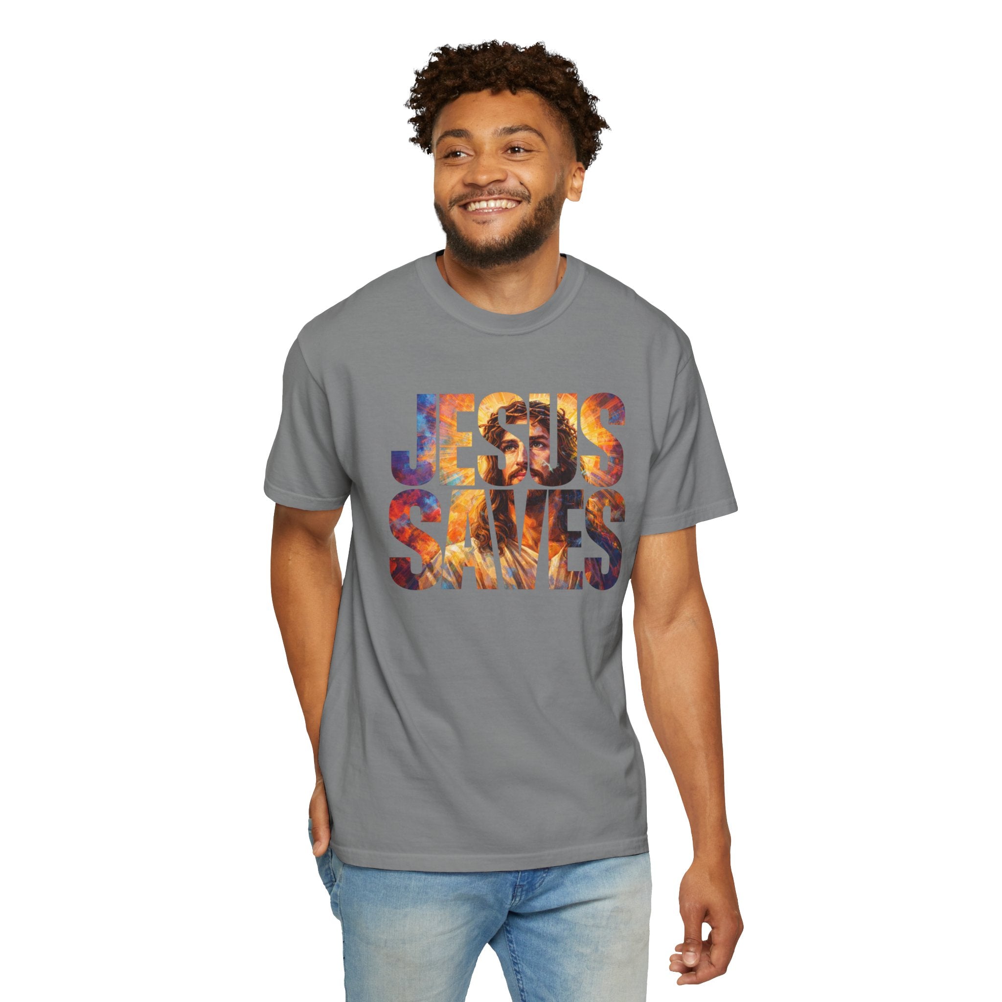 Jesus Saves T-Shirt — Christian Faith Graphic Tee