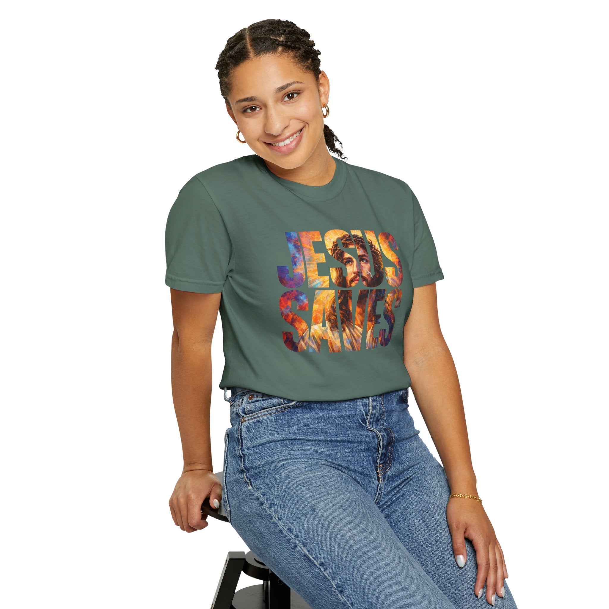 Jesus Saves T-Shirt — Christian Faith Graphic Tee
