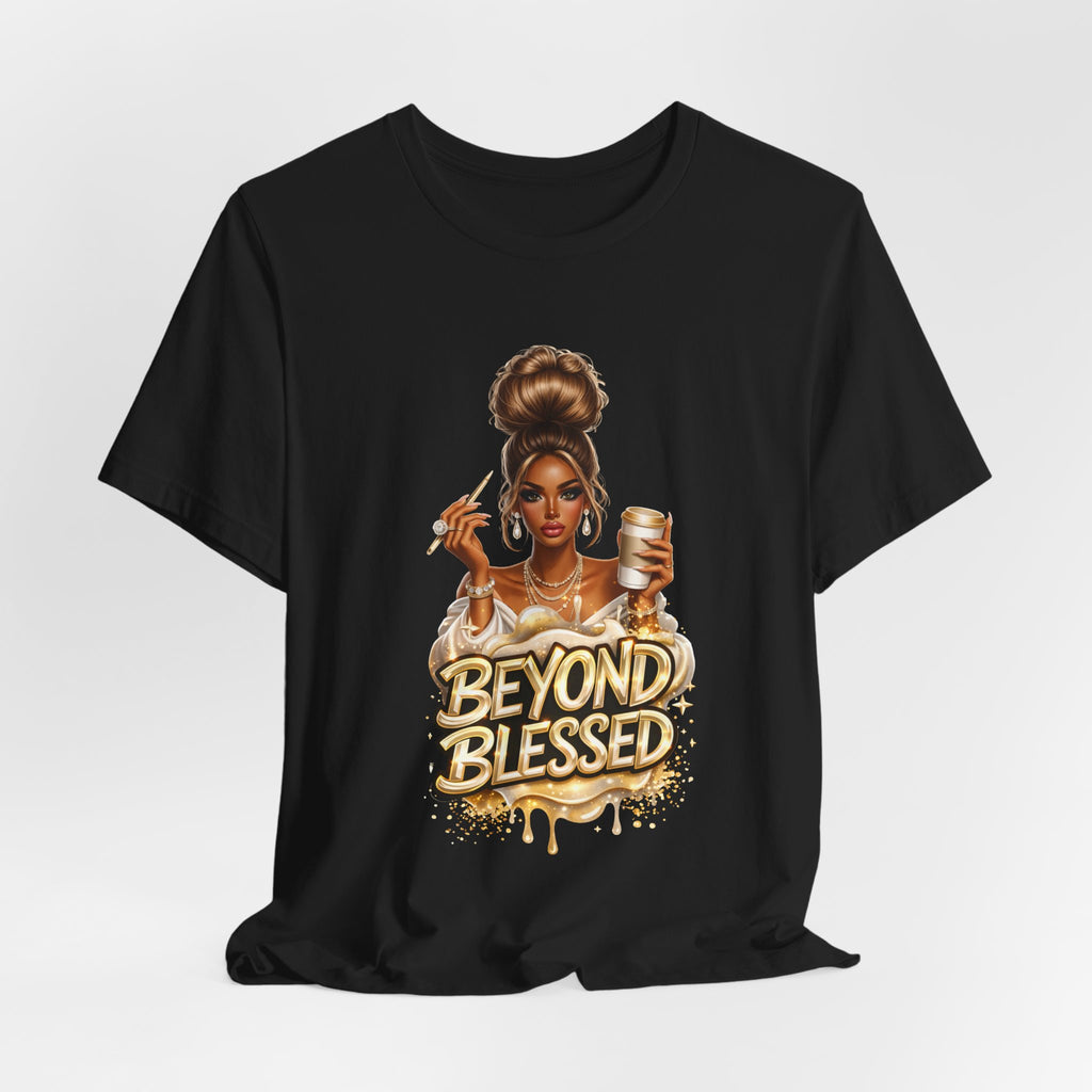 T-Shirt — "Beyond Blessed" Afro Chic Graphic Tee