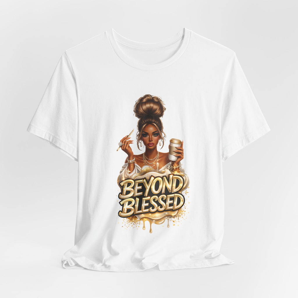 T-Shirt — "Beyond Blessed" Afro Chic Graphic Tee