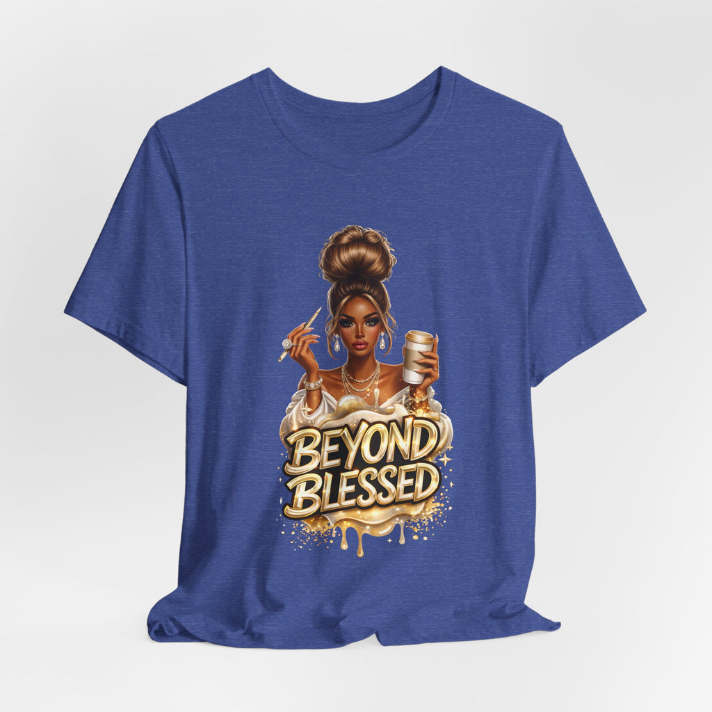 T-Shirt — "Beyond Blessed" Afro Chic Graphic Tee