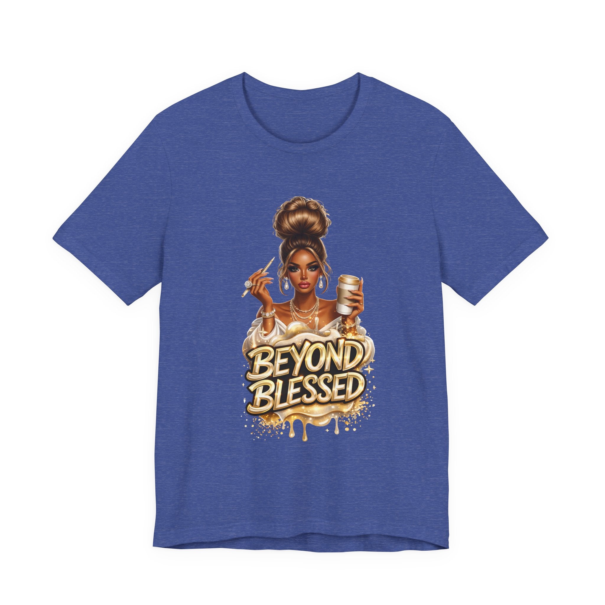 T-Shirt — "Beyond Blessed" Afro Chic Graphic Tee
