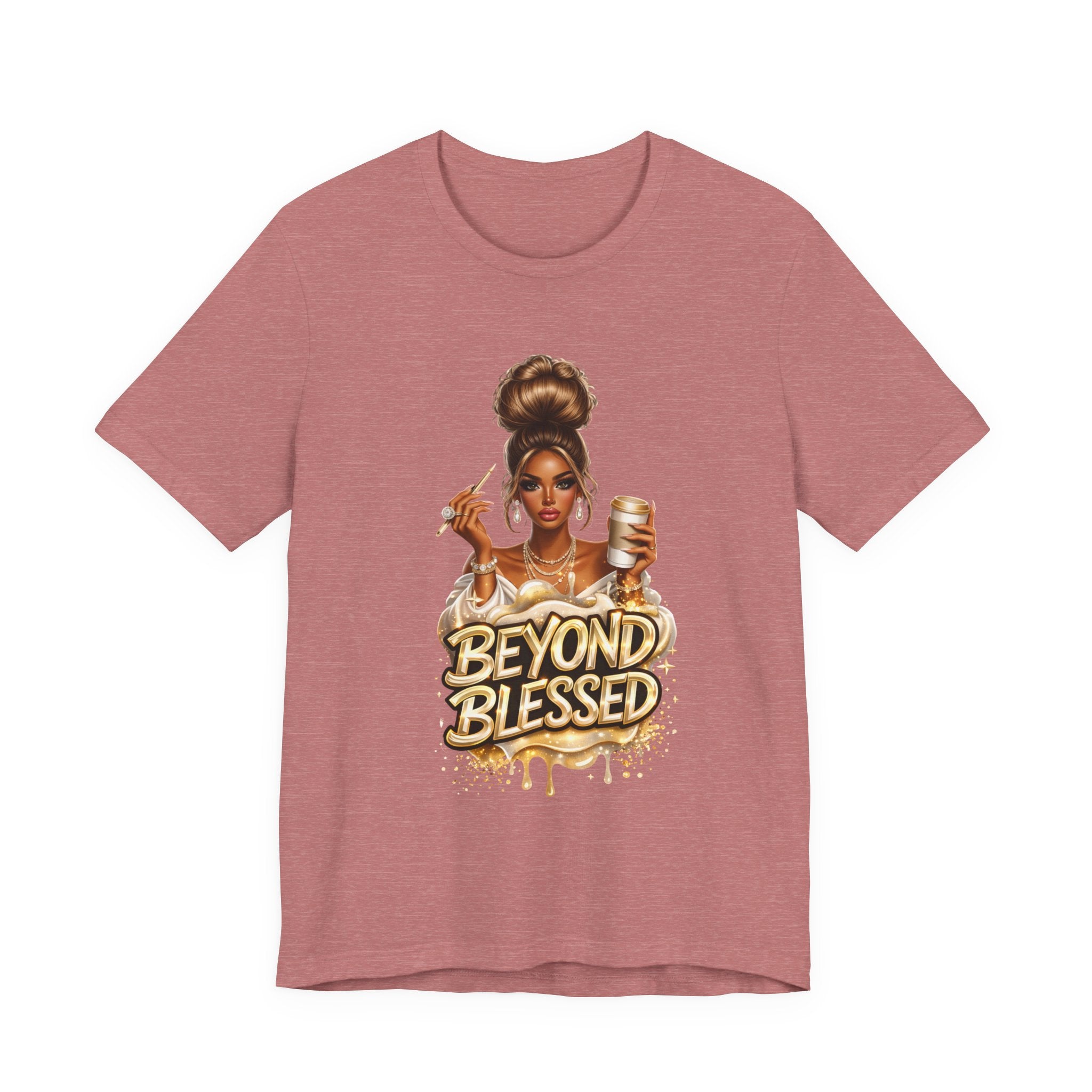T-Shirt — "Beyond Blessed" Afro Chic Graphic Tee