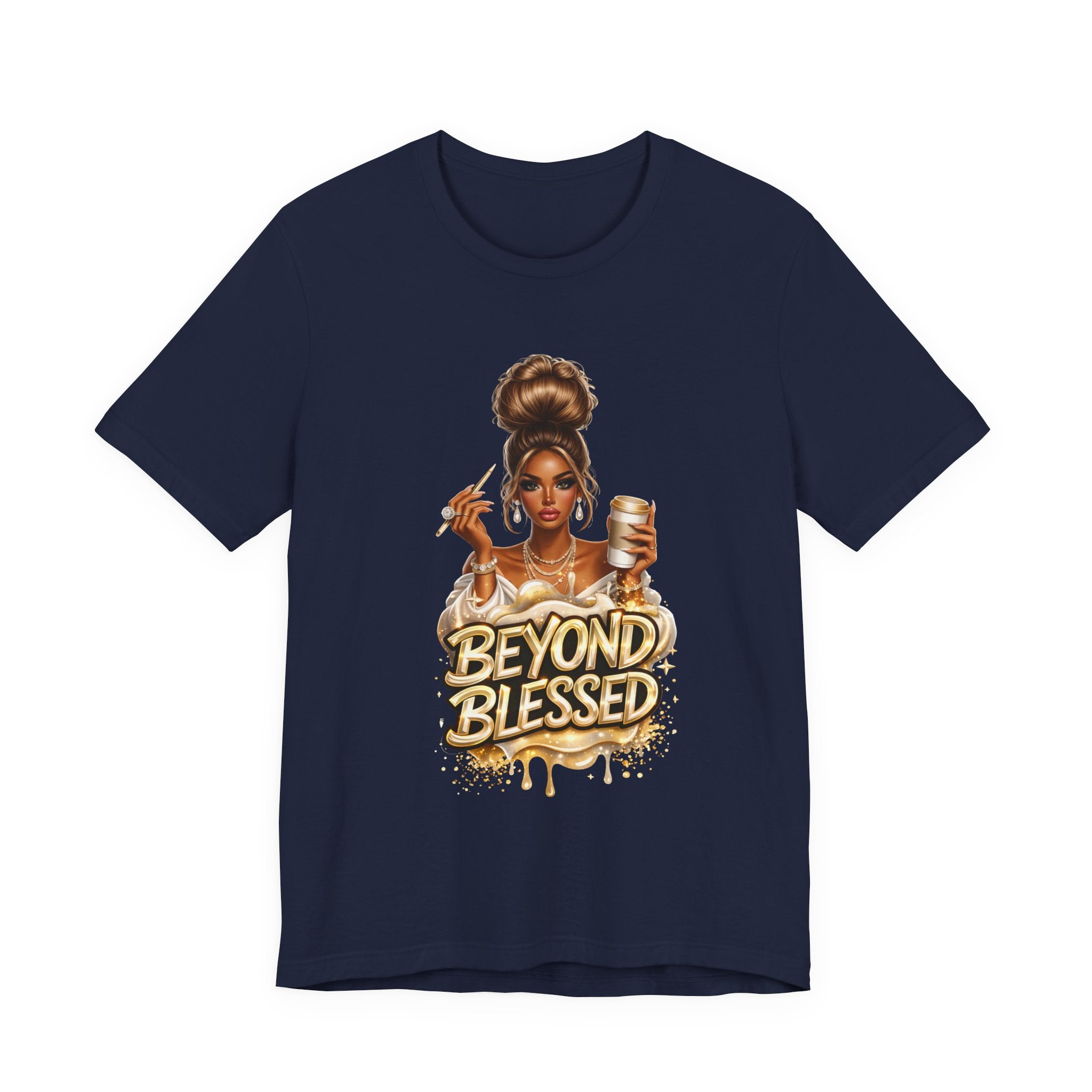T-Shirt — "Beyond Blessed" Afro Chic Graphic Tee