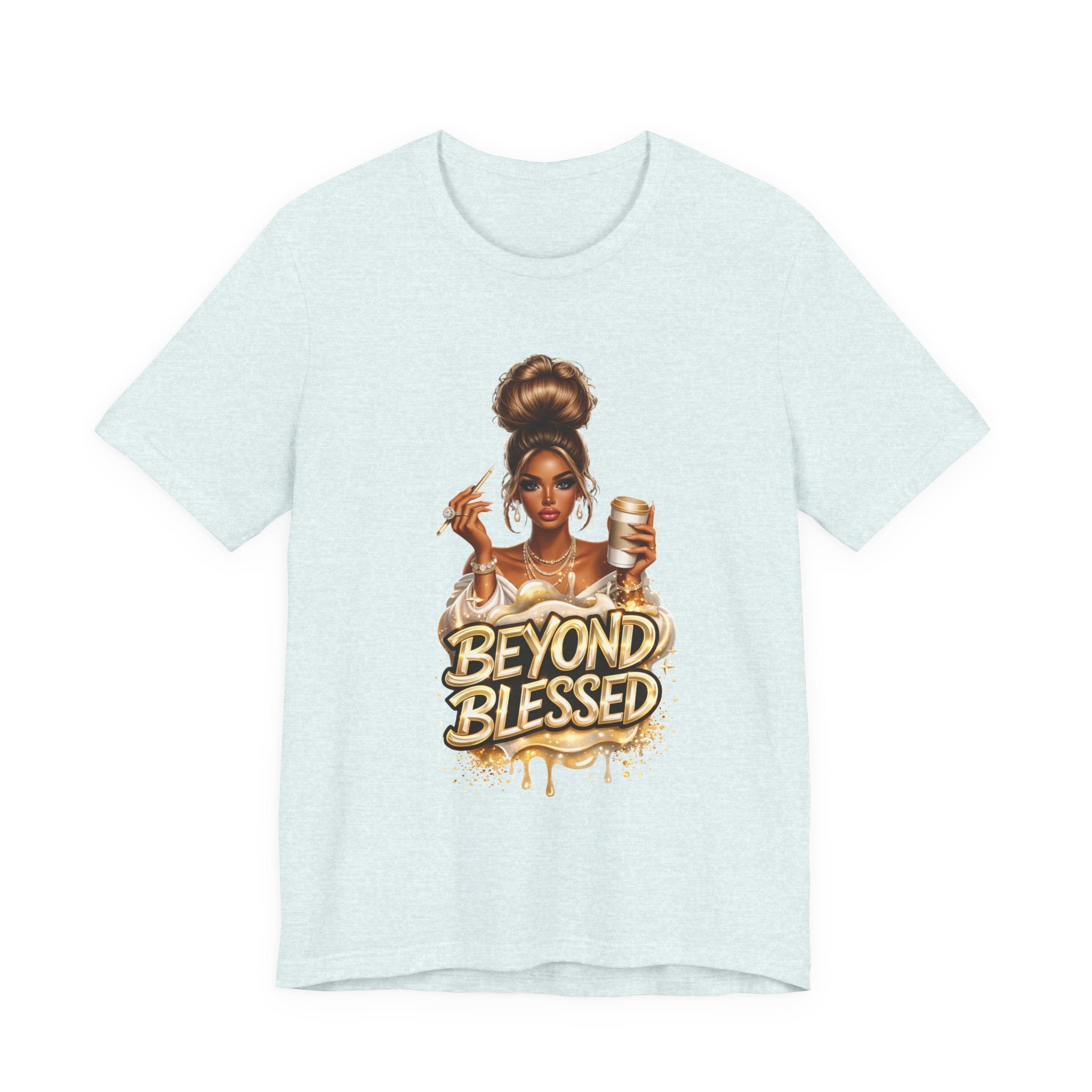 T-Shirt — "Beyond Blessed" Afro Chic Graphic Tee