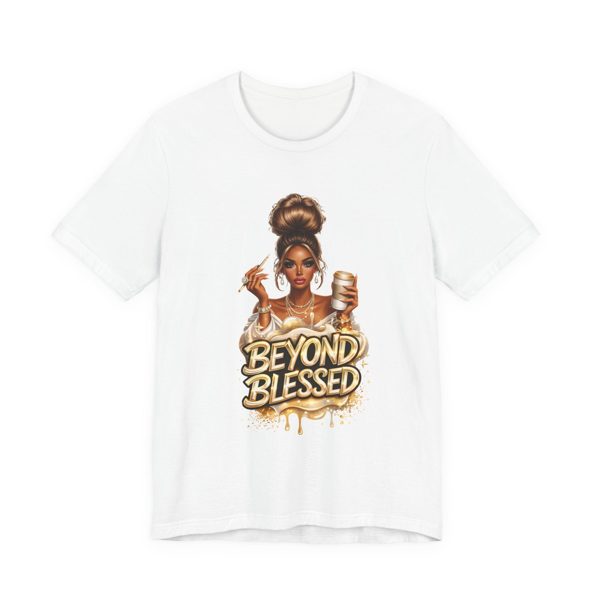 T-Shirt — "Beyond Blessed" Afro Chic Graphic Tee