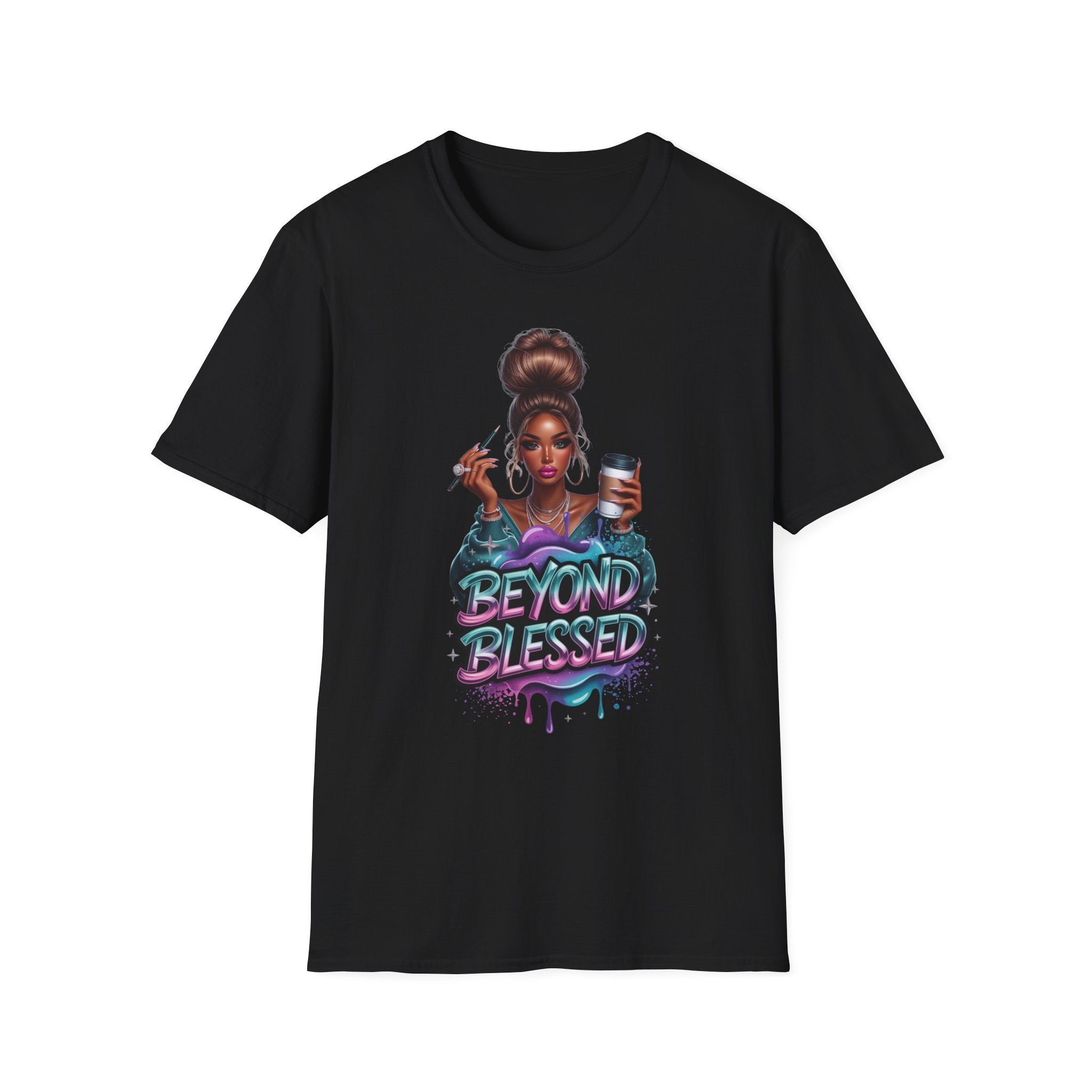 Beyond Blessed T-Shirt – Afro Glam Woman Graphic Tee