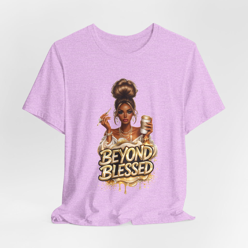 T-Shirt — "Beyond Blessed" Afro Chic Graphic Tee